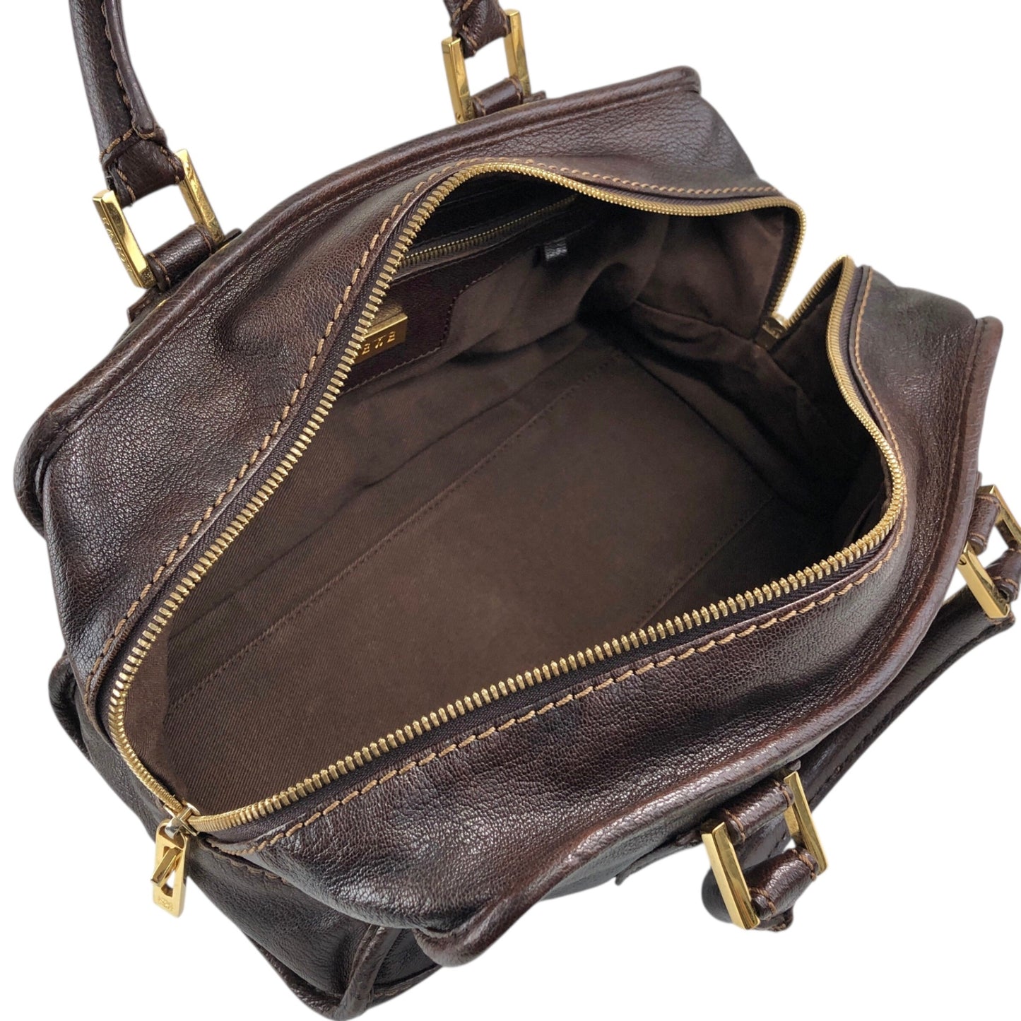 LOEWE Amazona28 Anagram Two-way Small Boston bag Shoulder bag Brown Vintage zey847