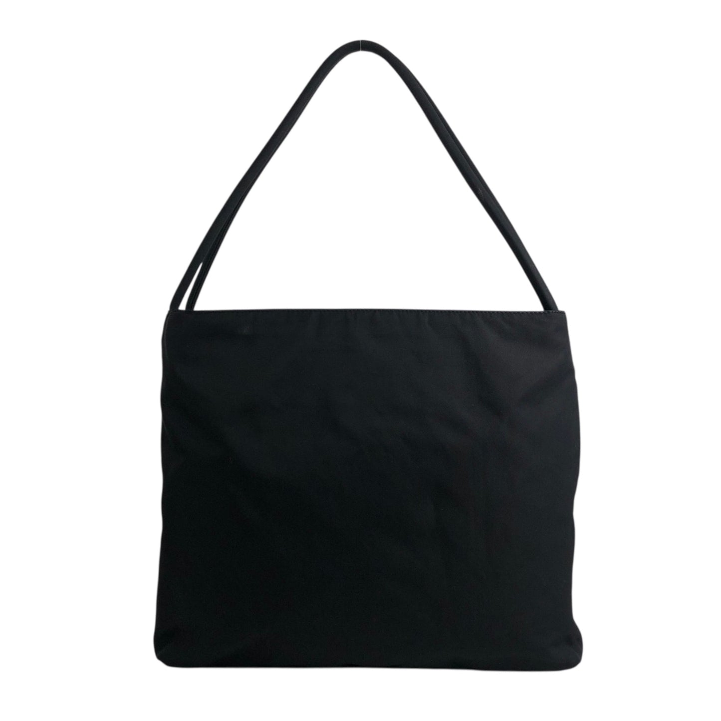 PRADA Triangle Logo Shoulder bag Black Vintage cdactr