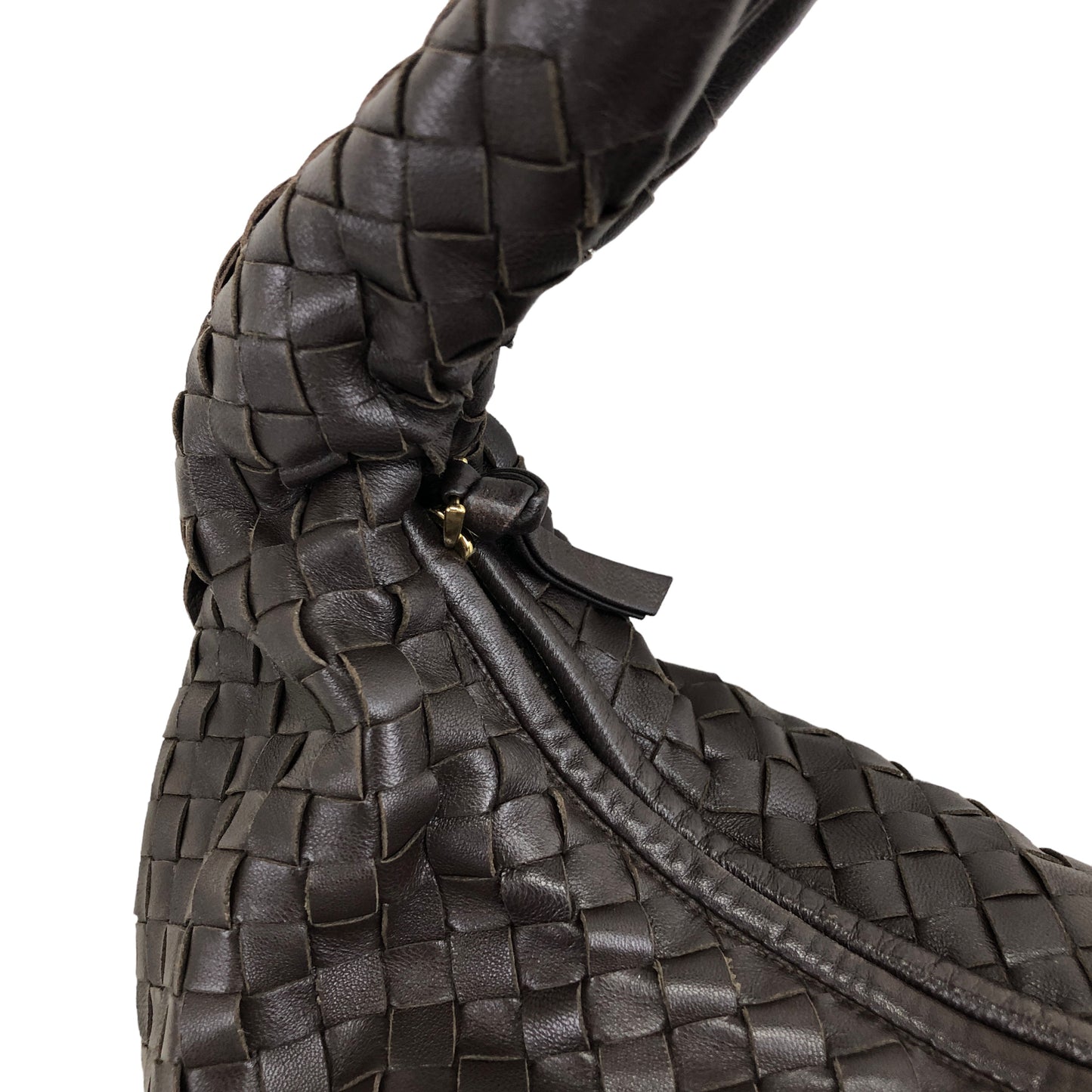 Bottega Veneta Leather Shoulder bag Hobobag Brown Vintage g3ci3g