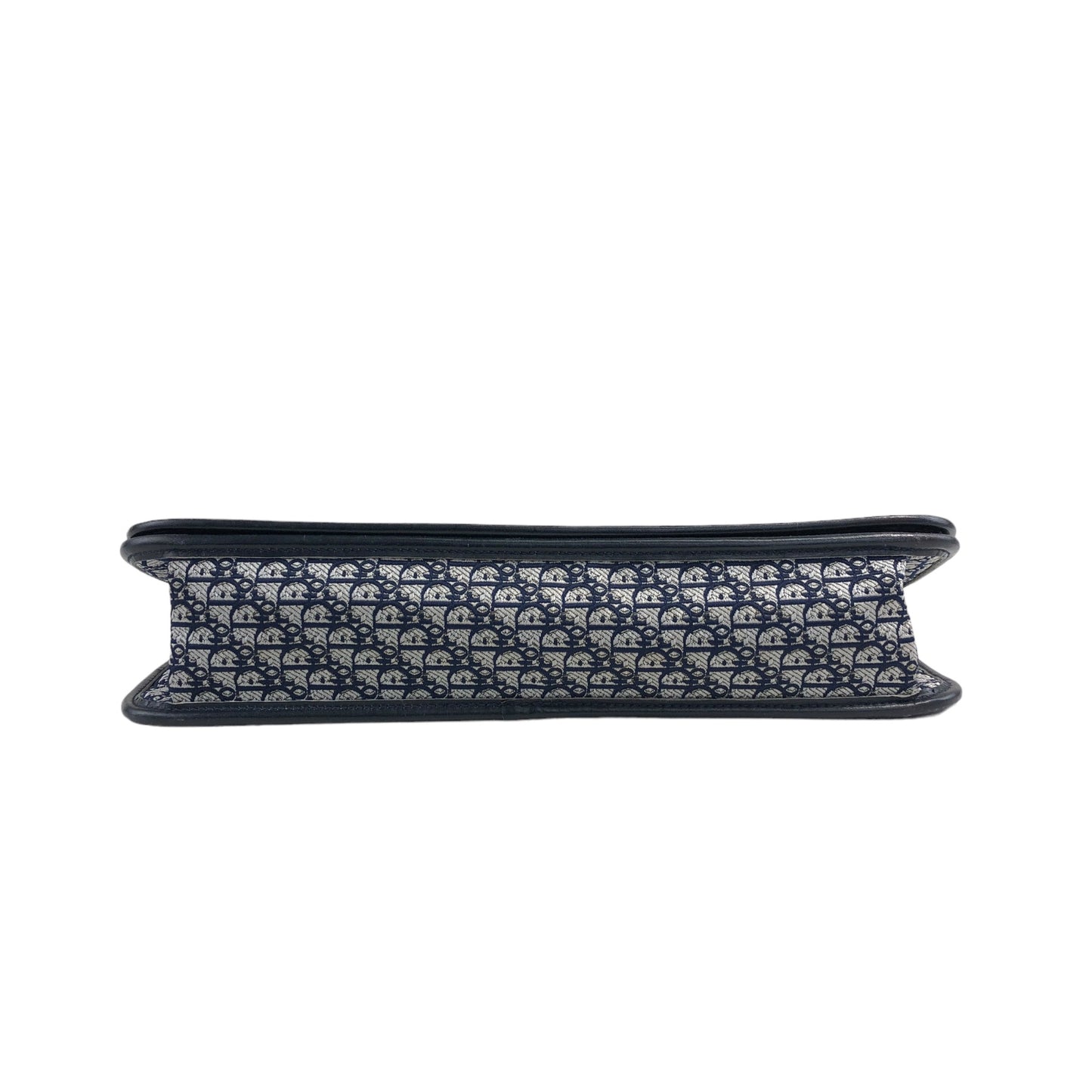Christian Dior Trotter Chain houlder bag Navy Vintage p2efx5