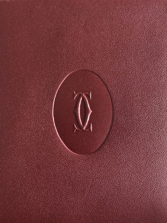 Cartier Folded Wallet Bordeaux Vintage ustkxg