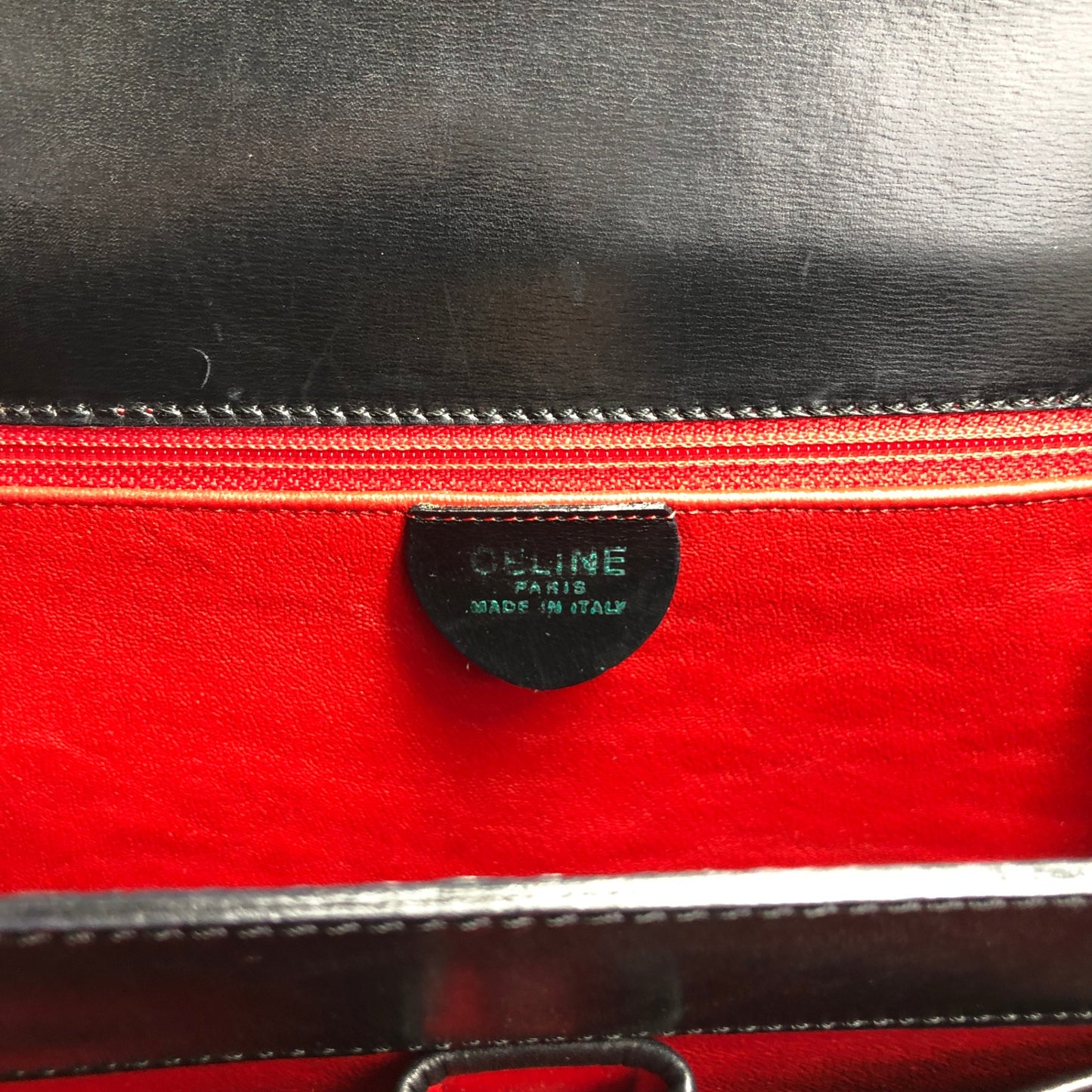 CELINE Gancini Shoulder bag Black Vintage mv6k7d