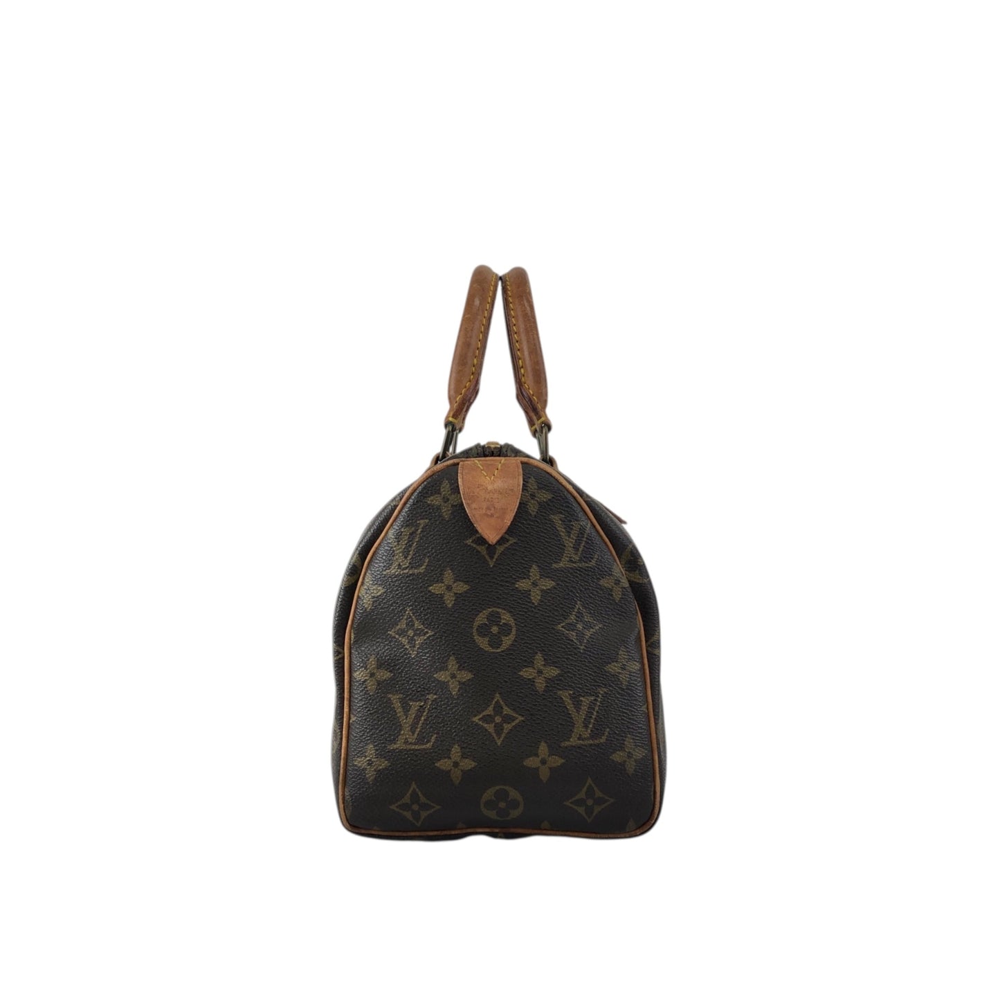LOUIS VUITTON Monogram Small Boston bag Handbag Brown Vintage 7ppyum