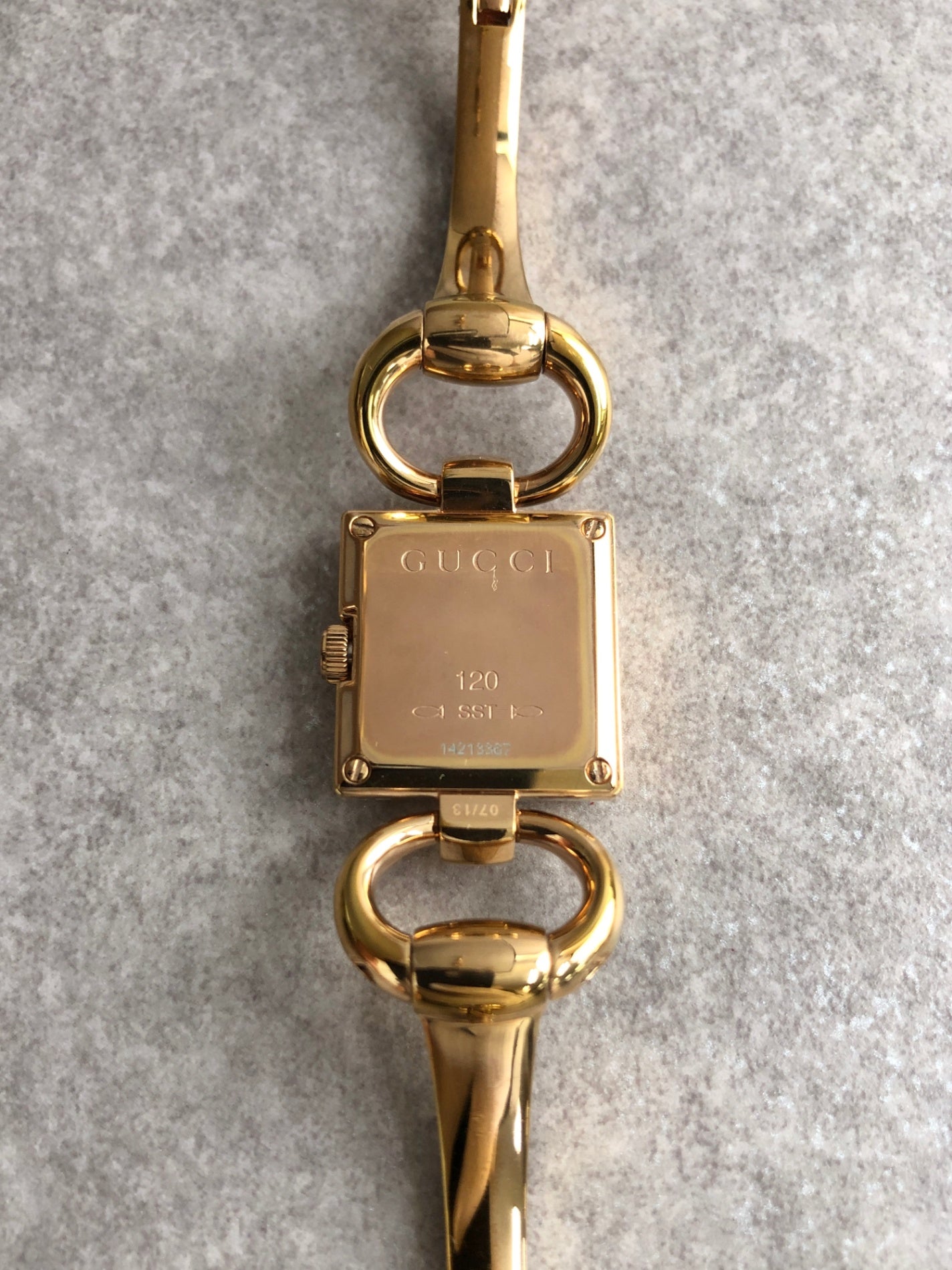 GUCCI Quartz Watch Gold Vintage mmeza3