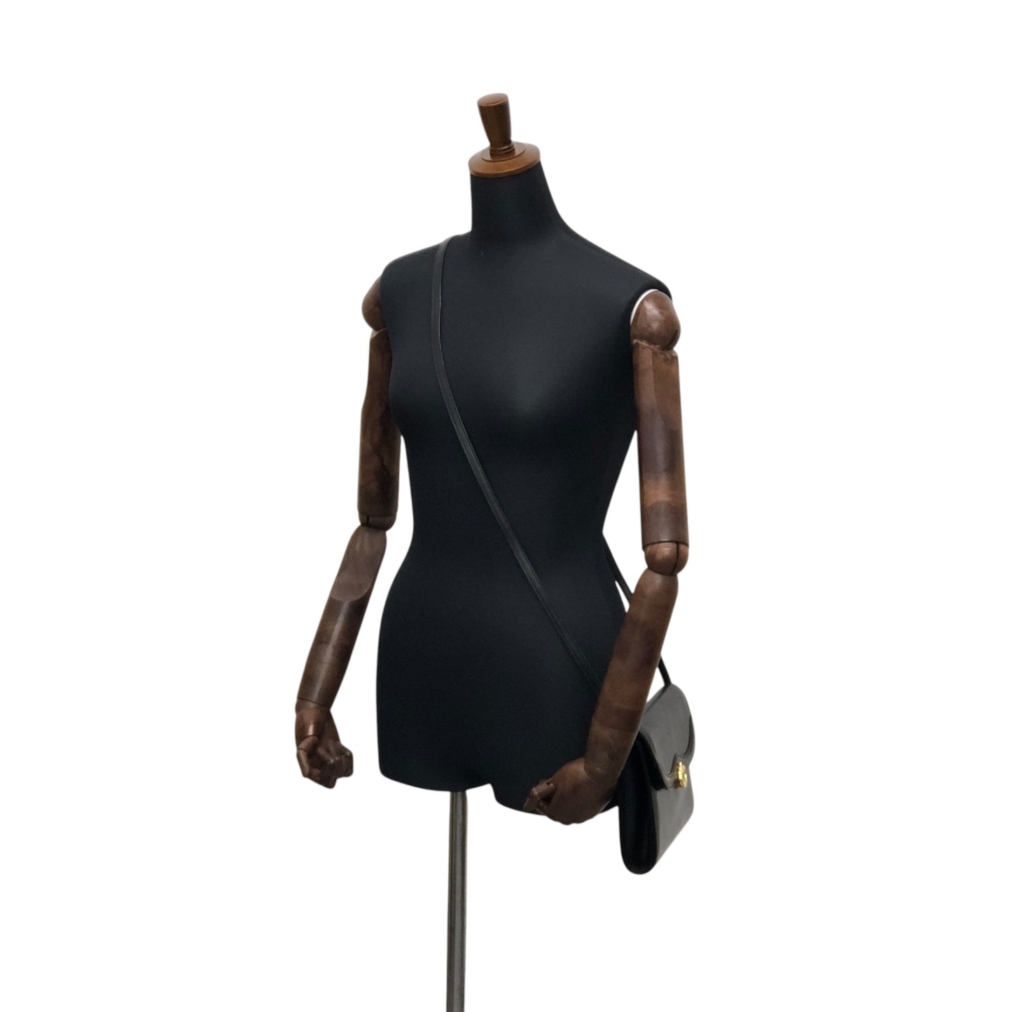 CELINE Blason Shoulder bag Black Vintage zfryrd