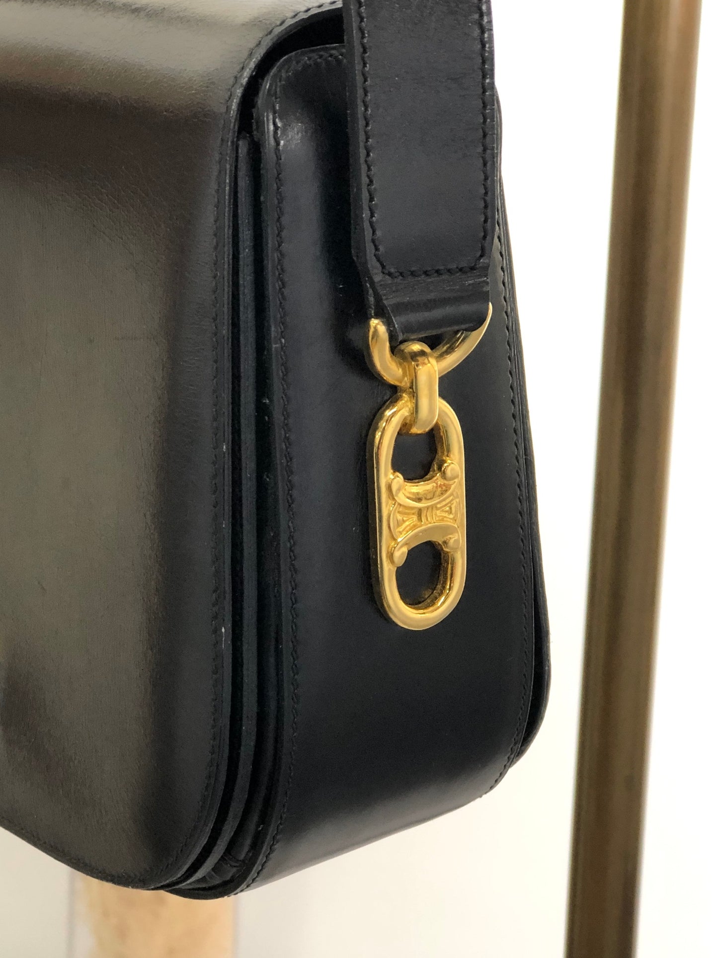 CELINE Blason 肩背包 黑色 復古 fxkh5k