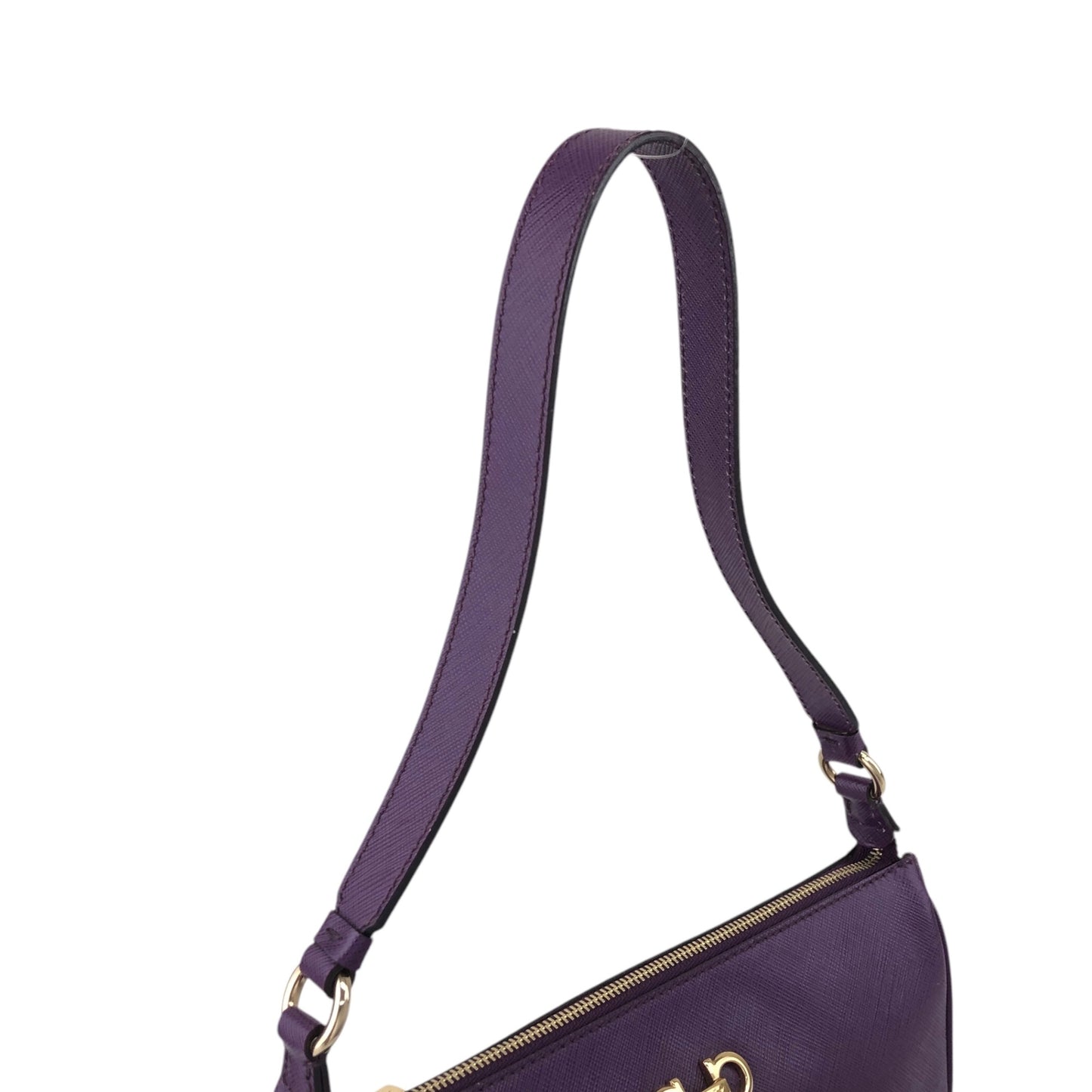 Salvatore Ferragamo Gancini 小號單肩包 紫色 復古 bz8zgs