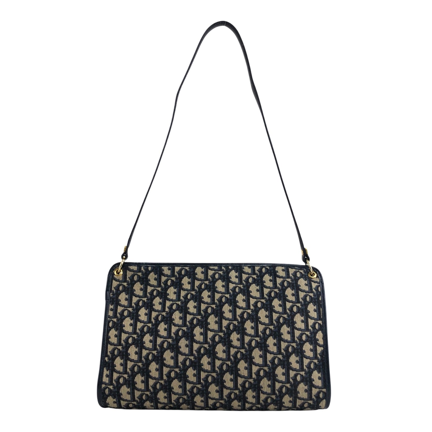 Christian Dior Trotter Shoulder bag Navy Vintage s83xi3