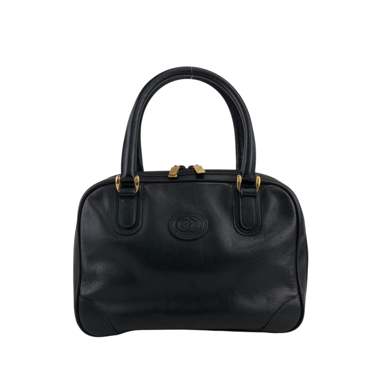 GUCCI Interlocking Handbag Black Vintage jkfsmf