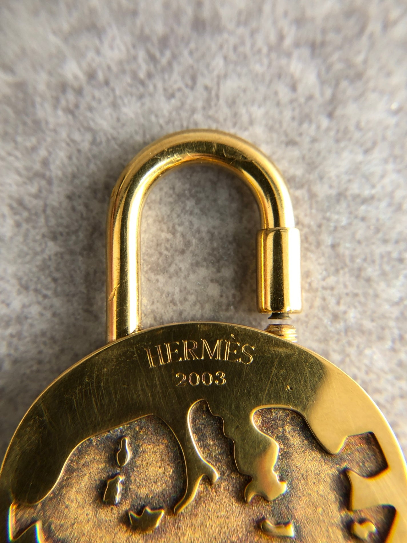 HERMES Padlock Gold Vintage zmavc5
