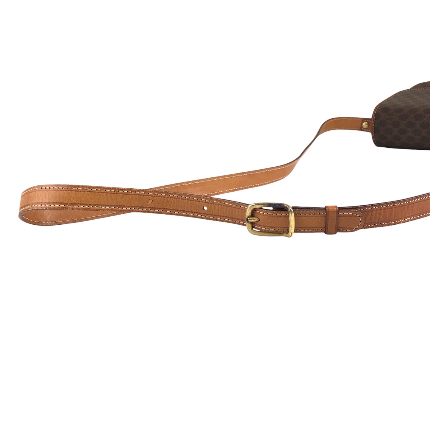 CELINE Macadam Blason Shoulder bag Brown Vintage et4dj5