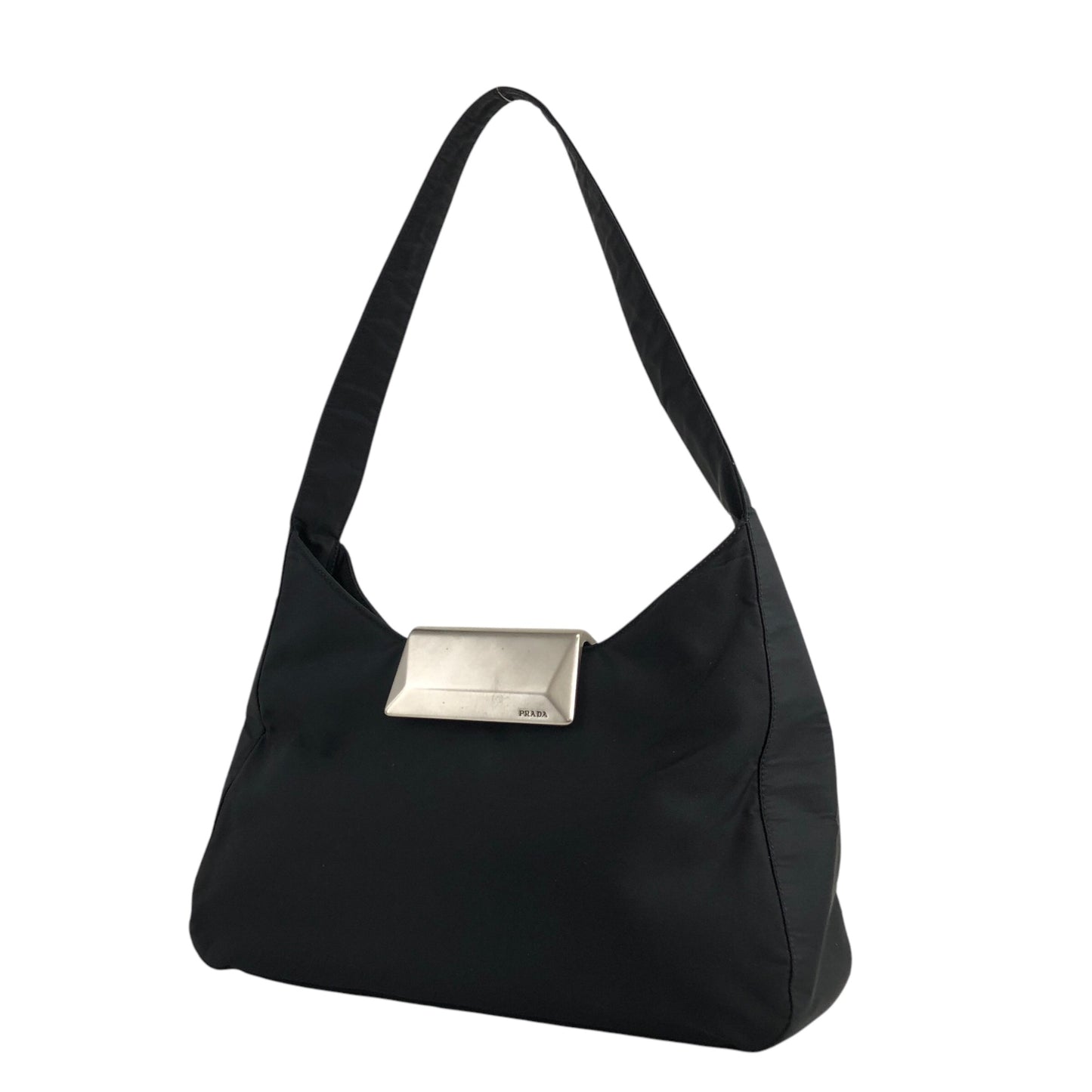 PRADA Logo Shoulder bag Black Vintage cdpuma