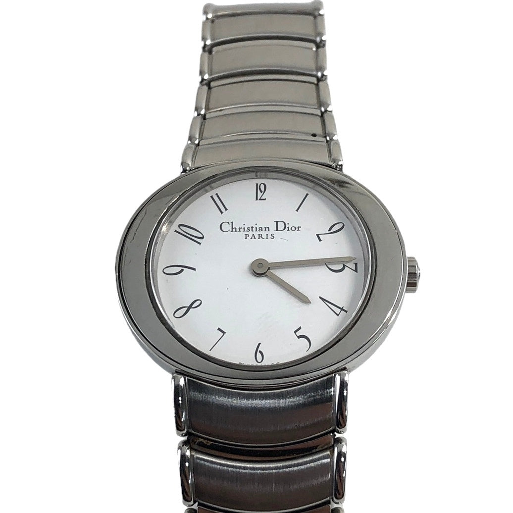 Christian Dior D76-100 石英手錶銀色復古 ex8f3v