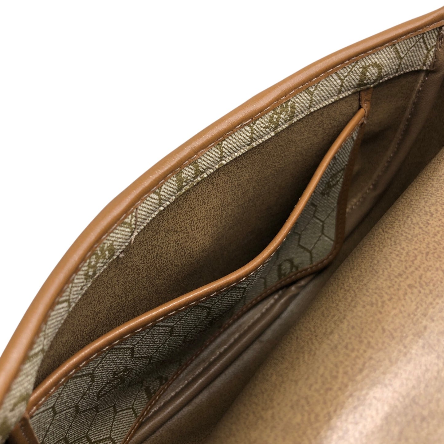 Christian Dior Honeycomb Pattern Shoulder bag Beige Vintage bbirpg