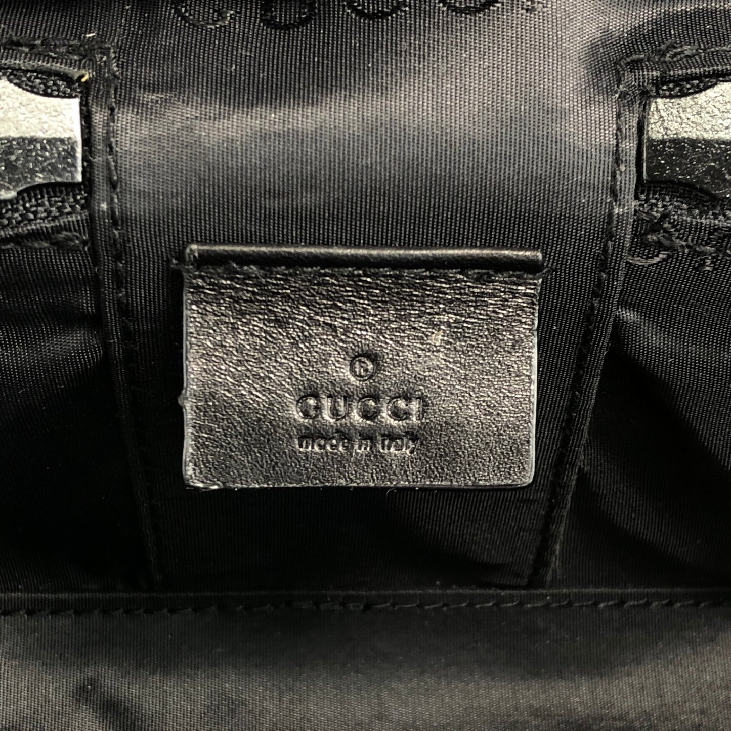 GUCCI GG Canvas Small Handbag Vanity bag Black Vintage 3z7xau