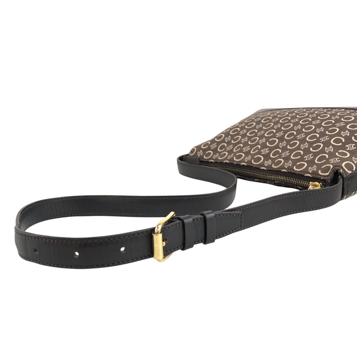 CELINE Macadam Shoulder bag Brown Vintage icsj8m