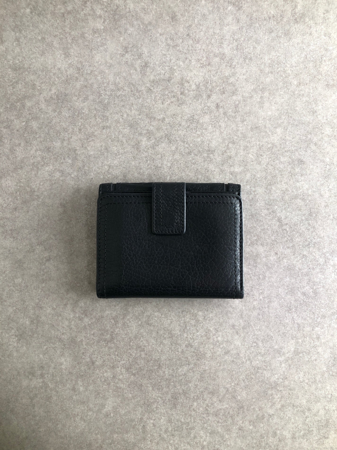 CELINE Blason Folded Wallet Black Vintage rd5jjk