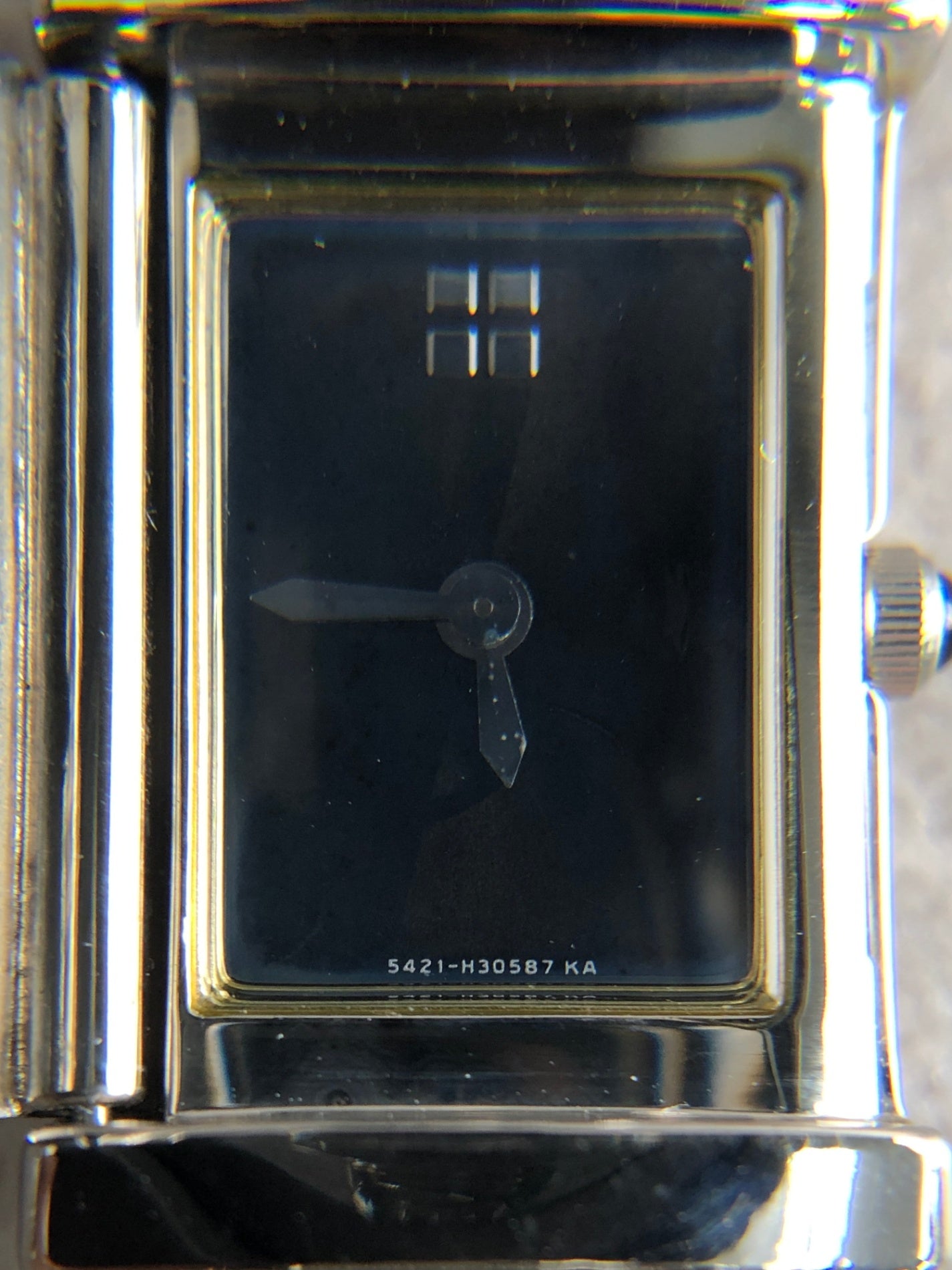Yves Saint Laurent Logo Motif Quartz Watch Silver Vintage z5vmz5