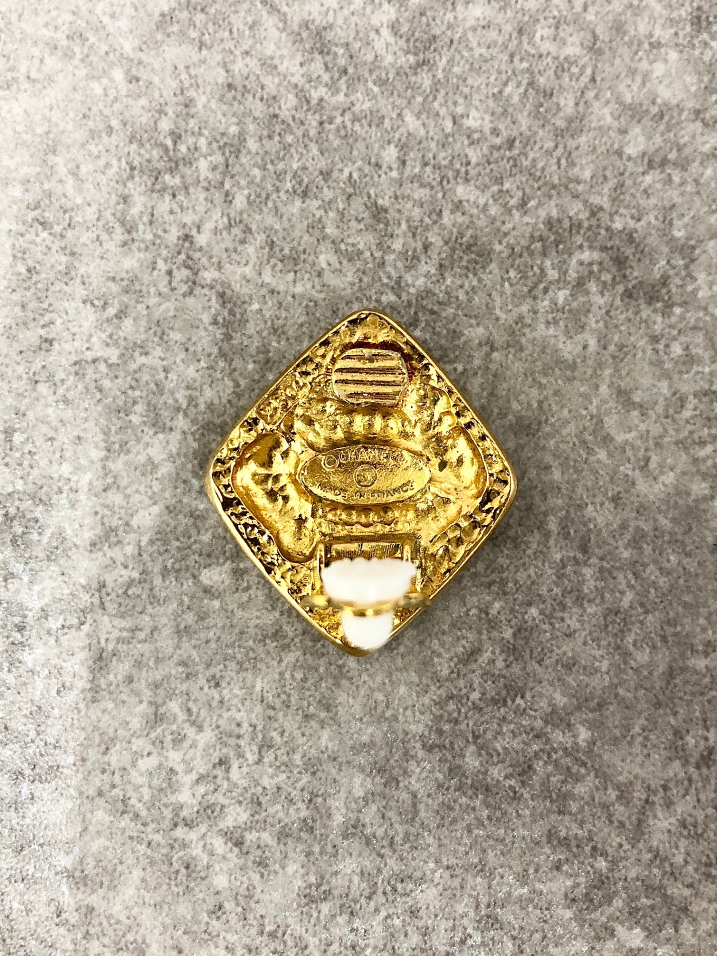 CHANEL Coco Mark Earrings Gold Vintage vc6mkw