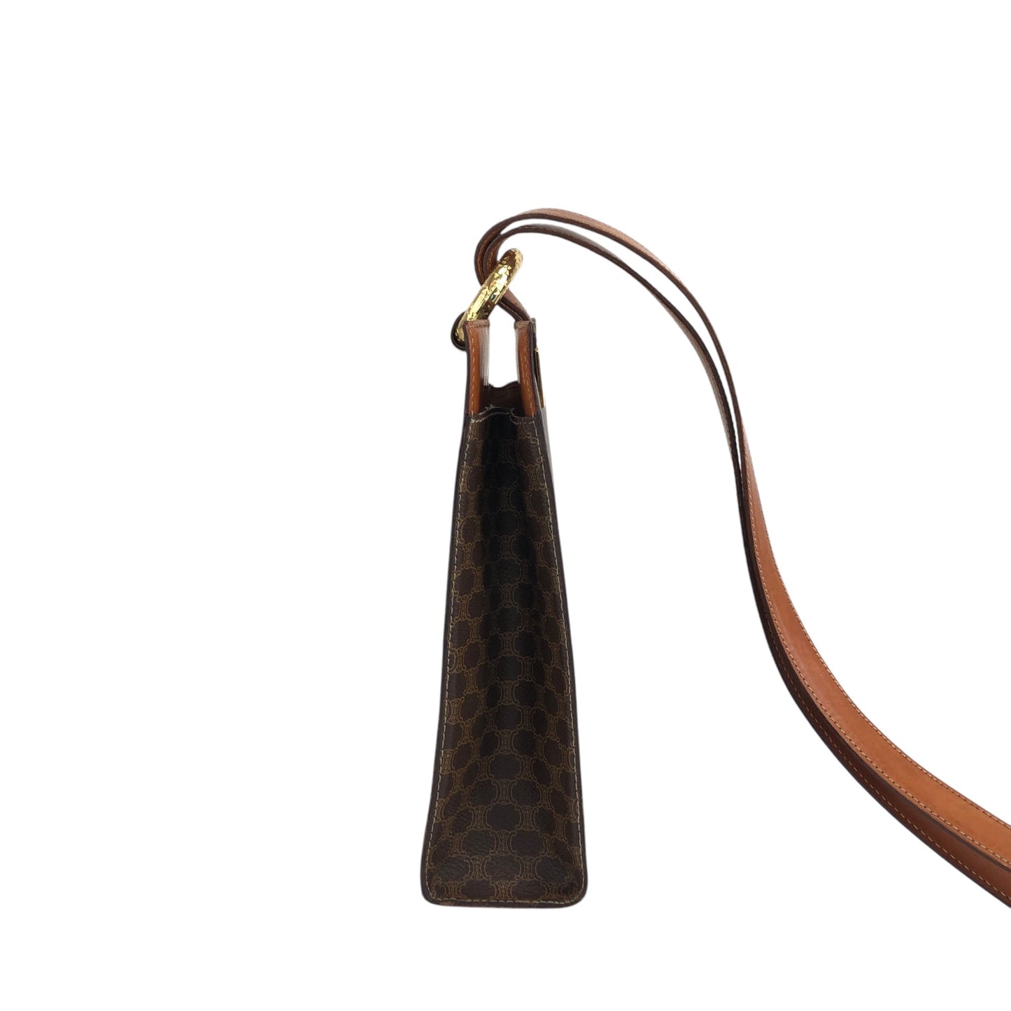 CELINE Macadam Starball Shoulder bag Brown Vintage nkgcwh