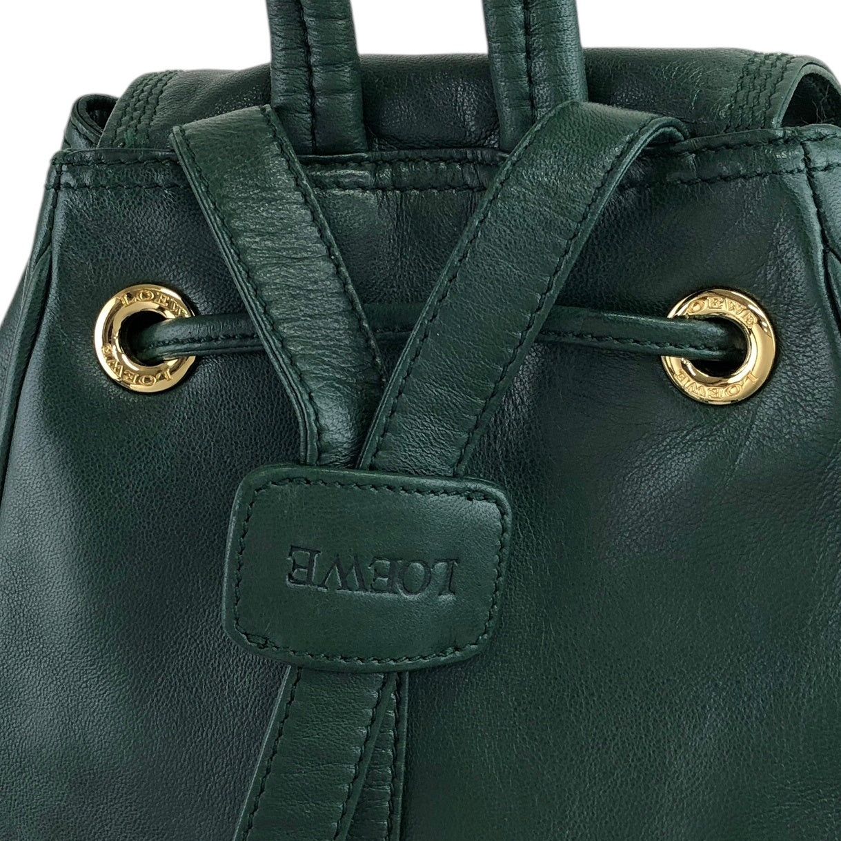 LOEWE Anagram 背包 綠色 復古 vmjtjf