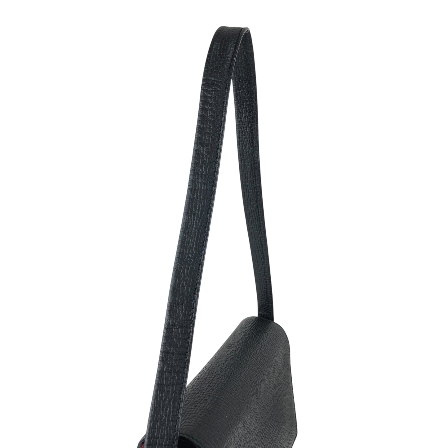 LOEWE Logo Embossed Handbag Shoulder bag Black Vintage rpd54b