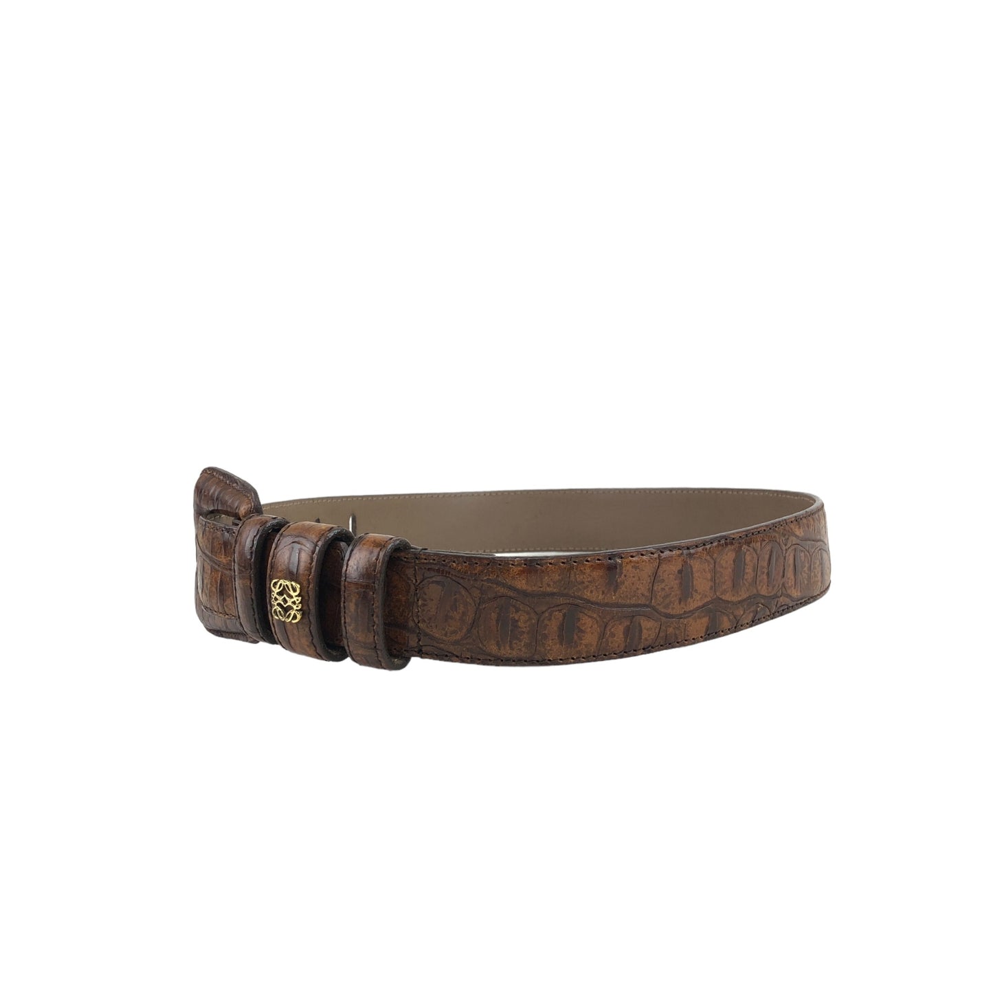 LOEWE Anagram Belt Brown Vintage 6d3xww