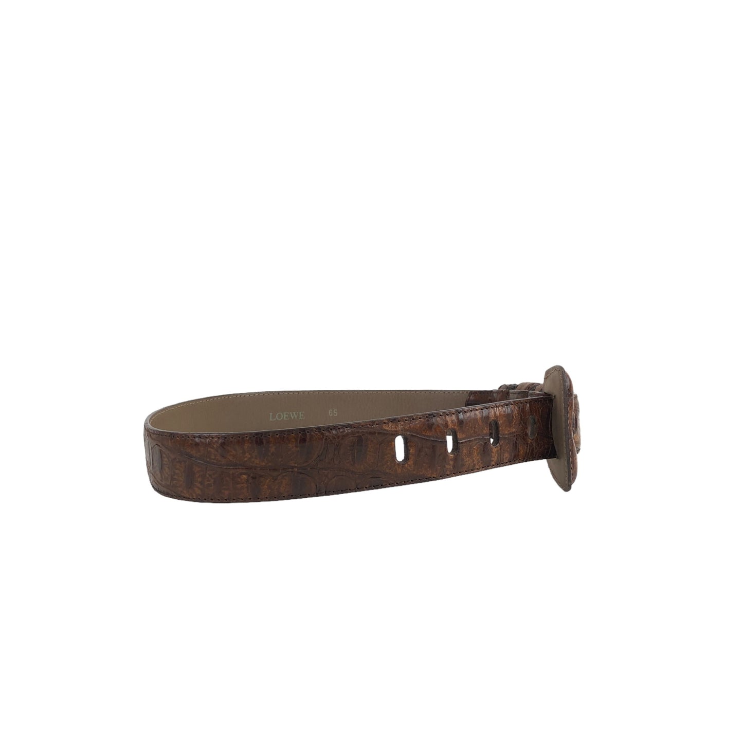 LOEWE Anagram Belt Brown Vintage 6d3xww