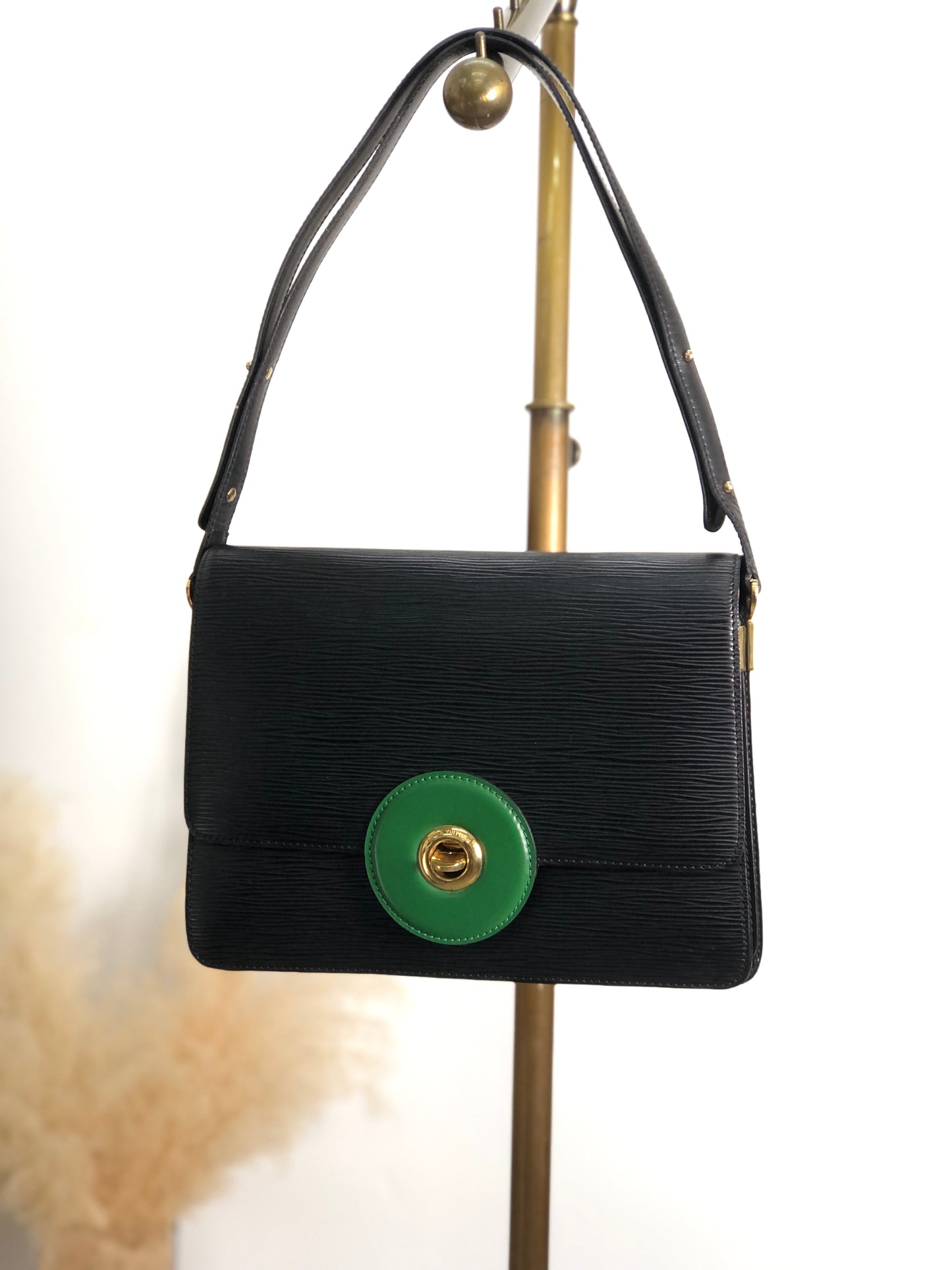 LOUIS VUITTON Epi 單肩包 綠色 復古 kdbyj8