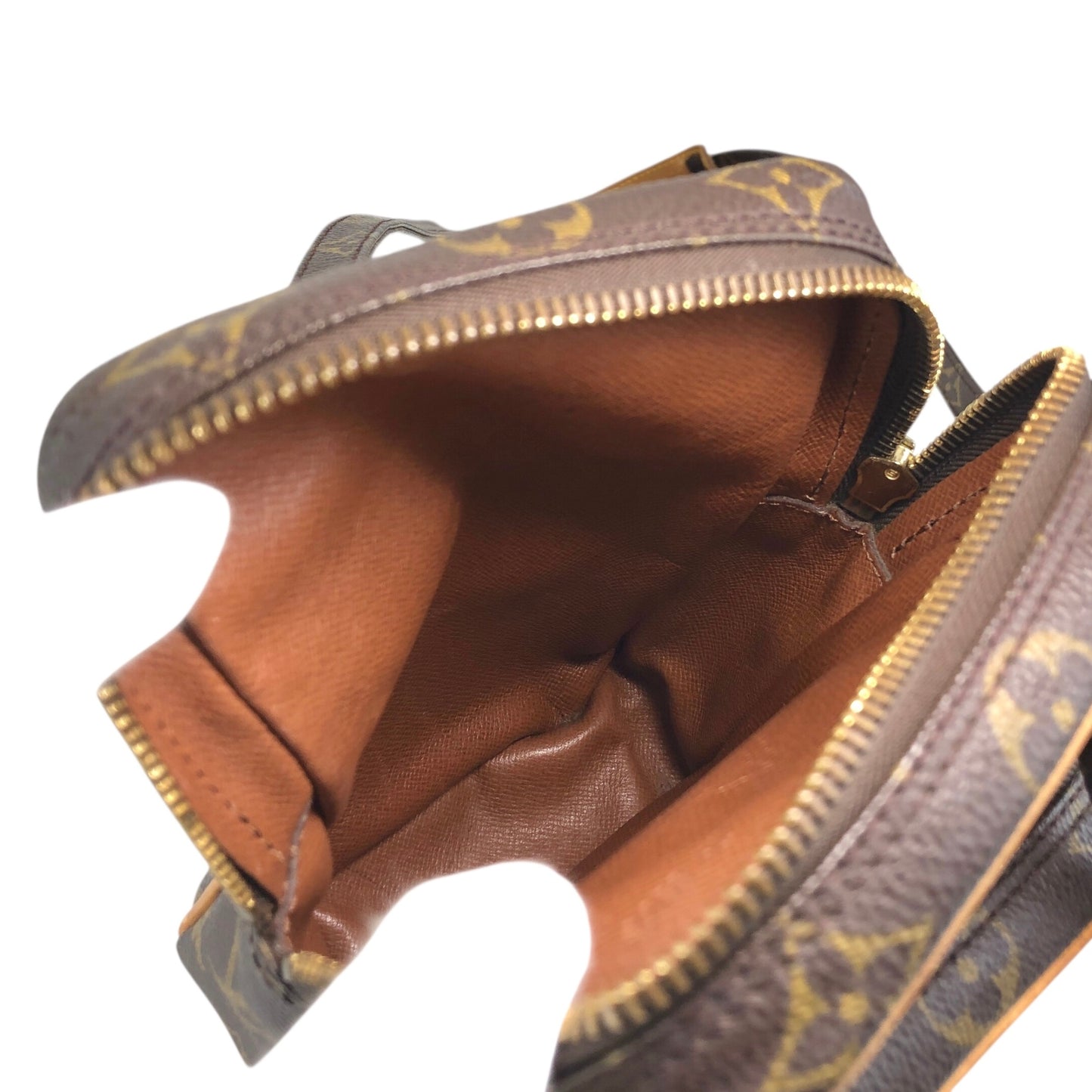 LOUIS VUITTON Monogram Shoulder bag Brown Vintage py7ktt