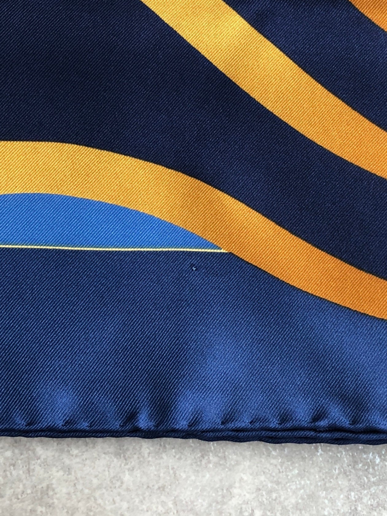 LOEWE Scarf silk Blue Vintage xikwch