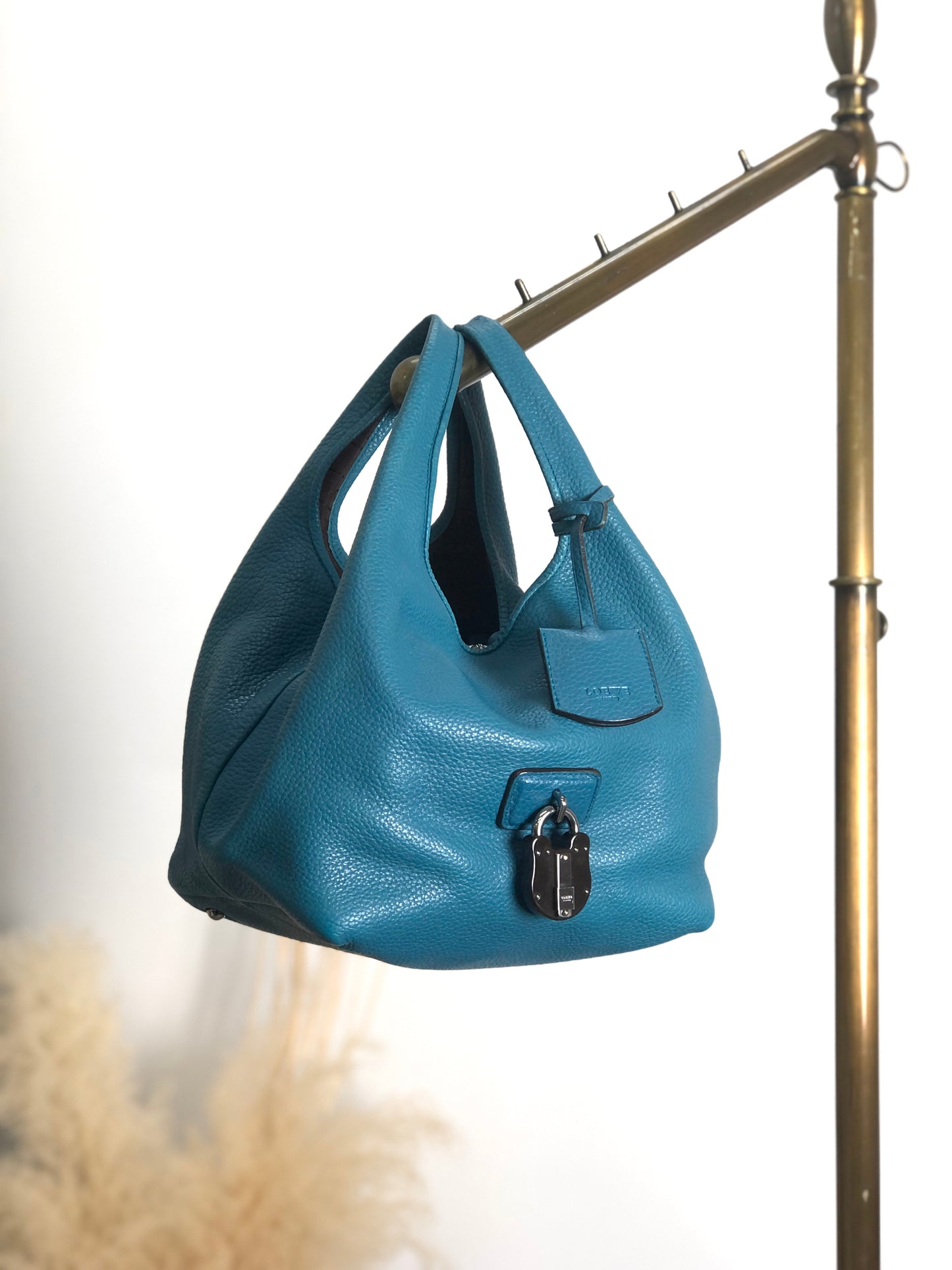 LOEWE 掛鎖手提包 藍色 復古 2t2tsk