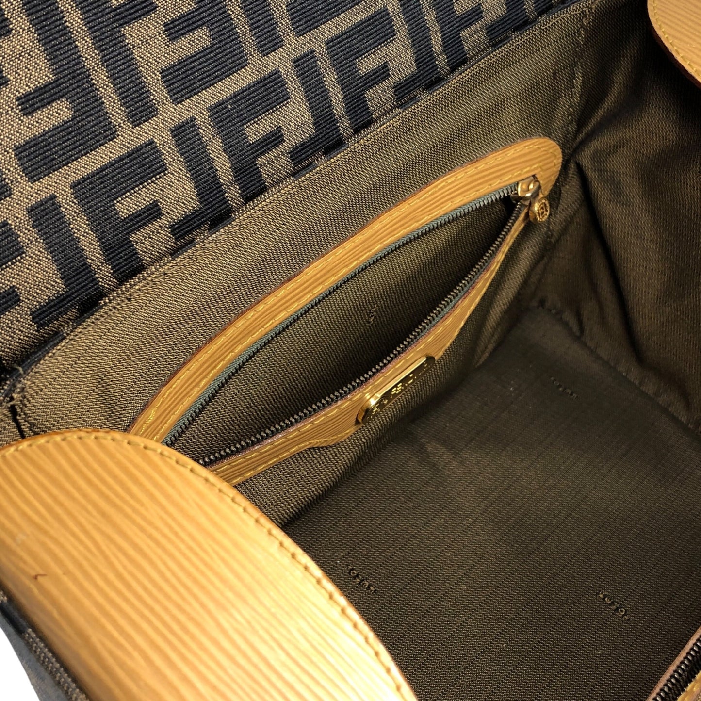 FENDI Zucca 兩用手袋 單肩包 棕色 復古 zxeb84