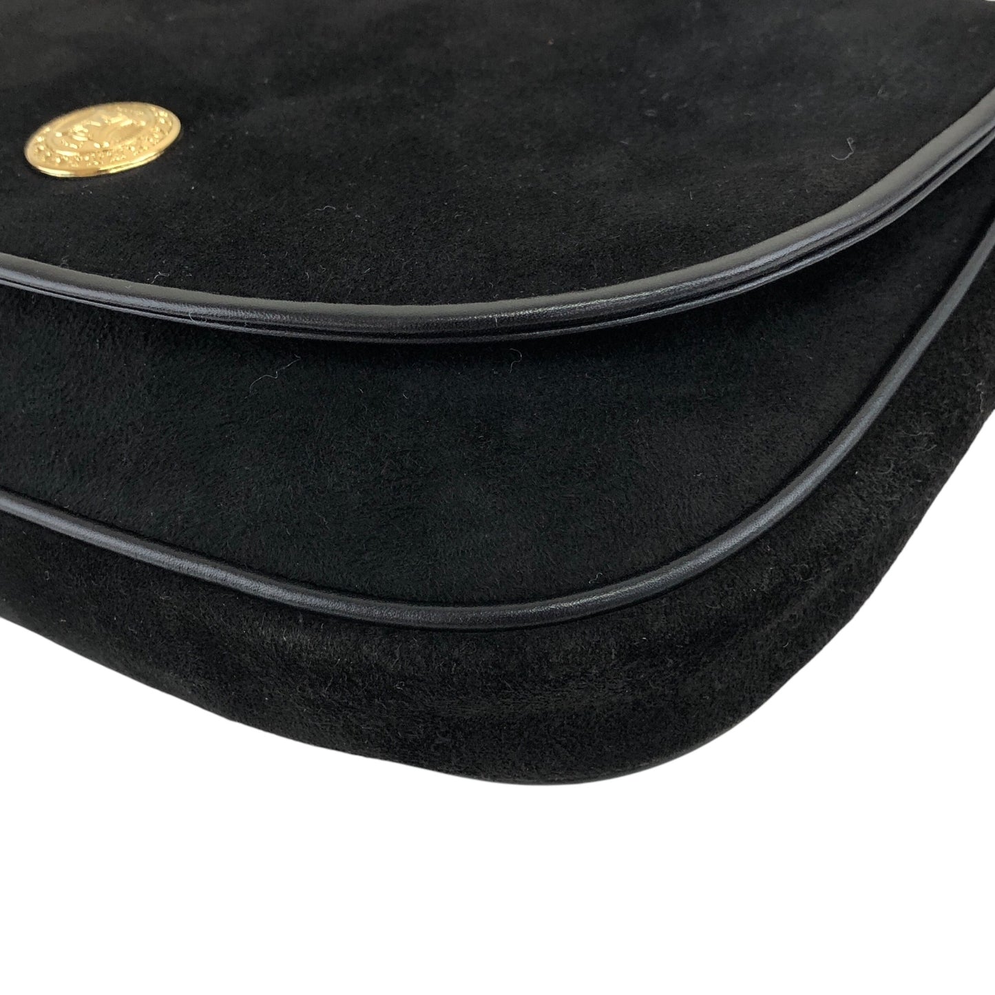 CELINE Triomphe Chain Shoulder bag Black Vintage wr8cw3
