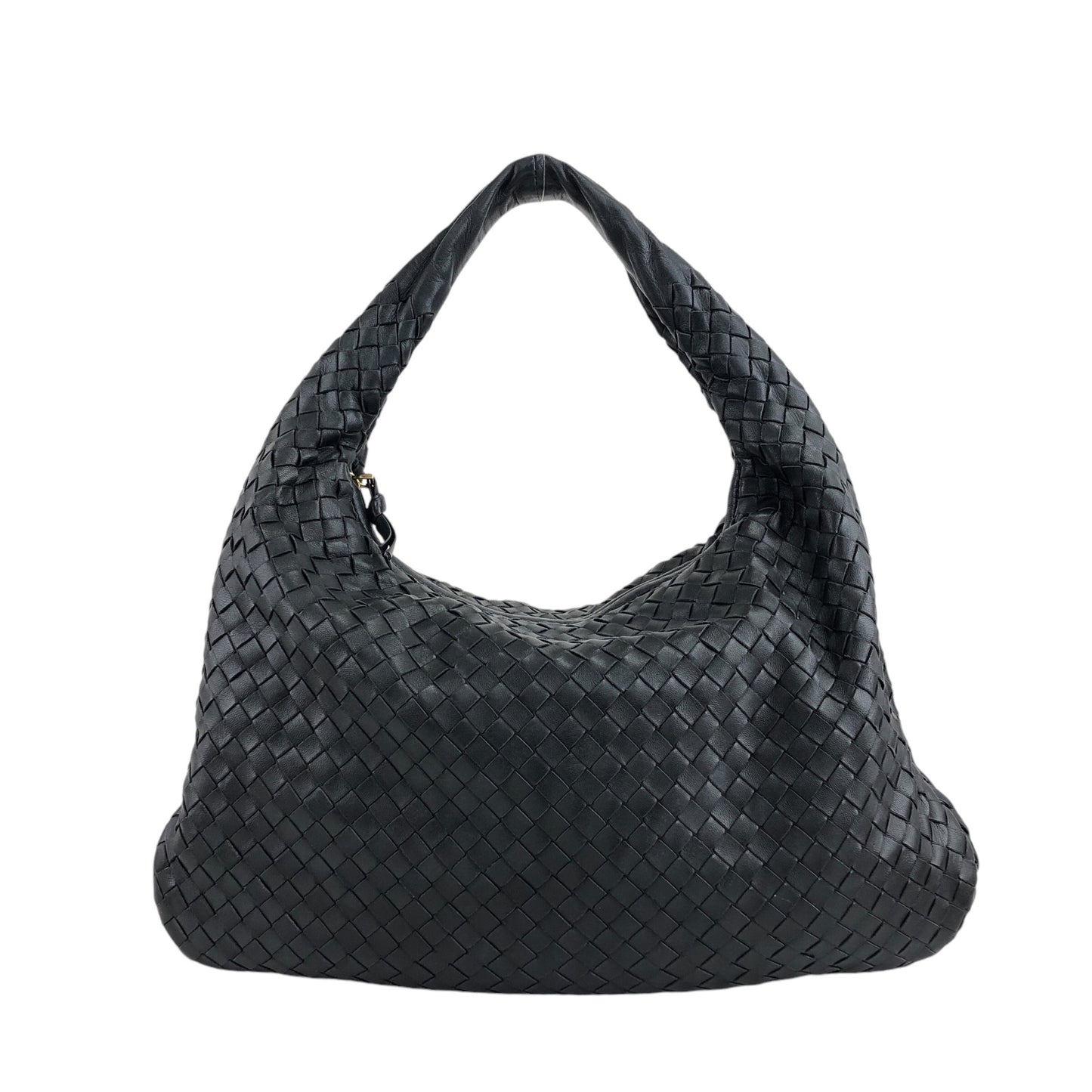 Bottega Veneta Intrecciato Shoulder bag Hobobag Black Vintage edswiz