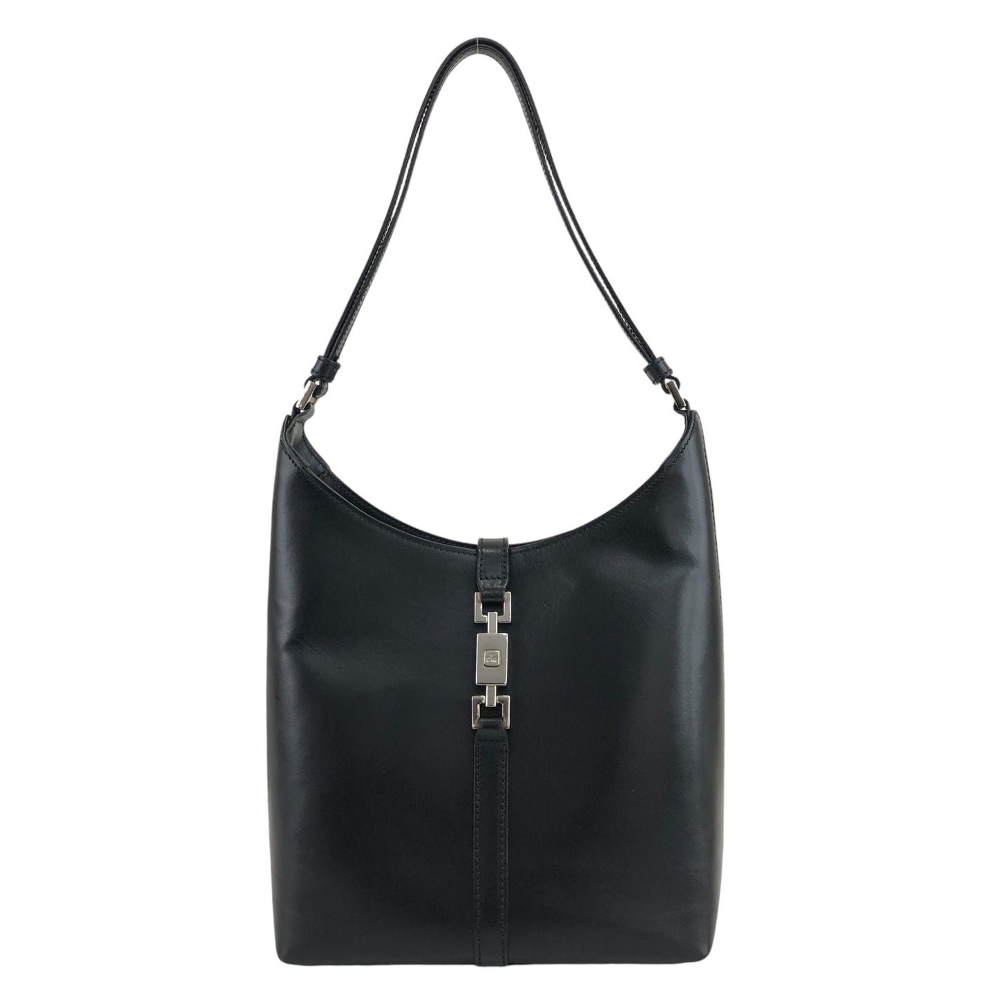 GUCCI Jackie Two-way Handbag Shoulder bag Black Vintage 4e6ara
