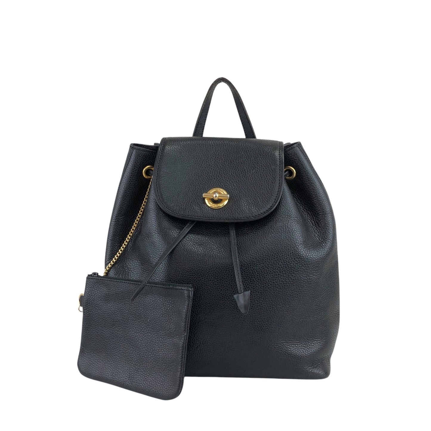 CELINE Toggle Clasp Backpack Black Vintage u7henu