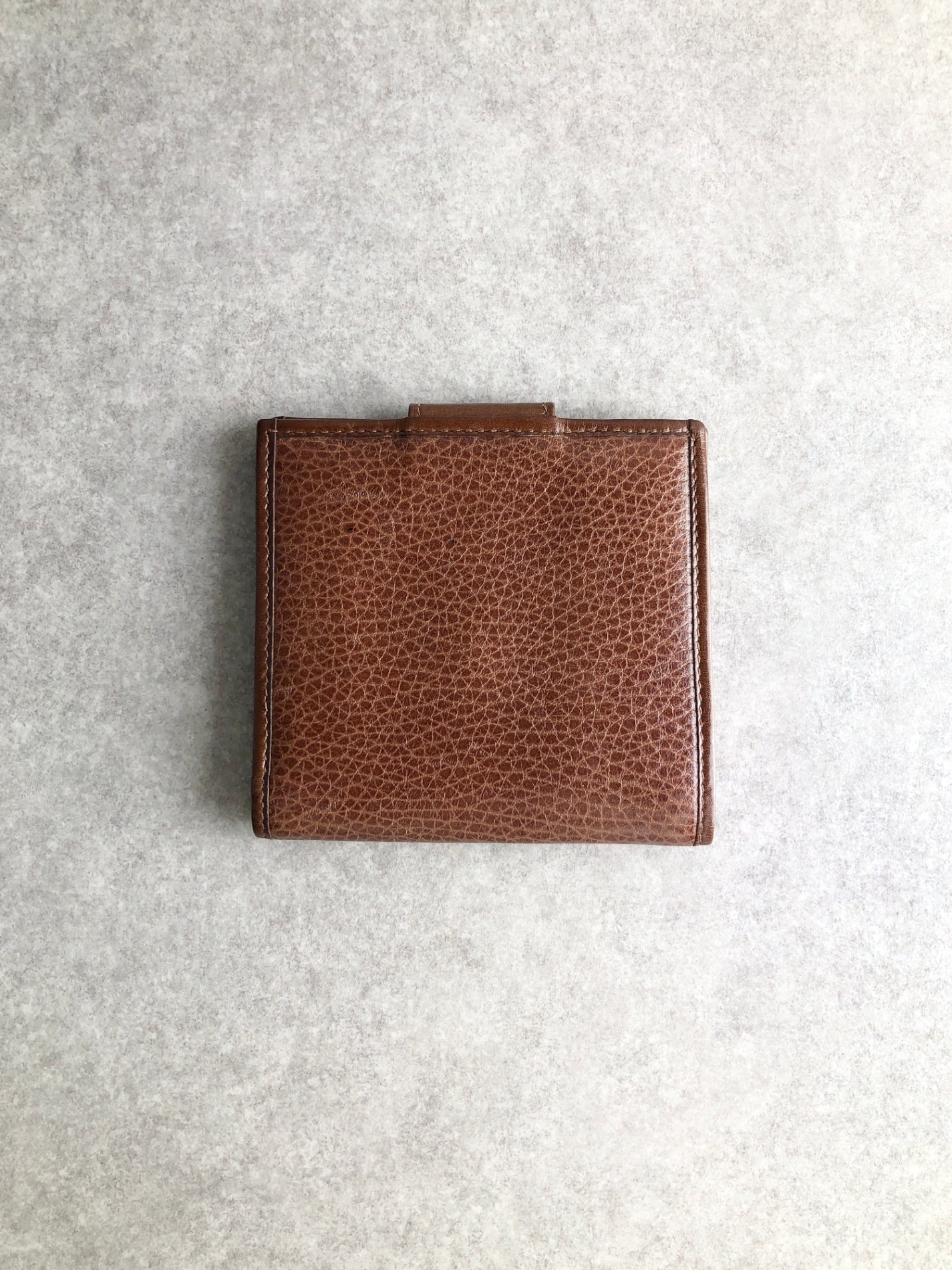 CELINE Blason Folded Wallet Brown Vintage 8zbhbm