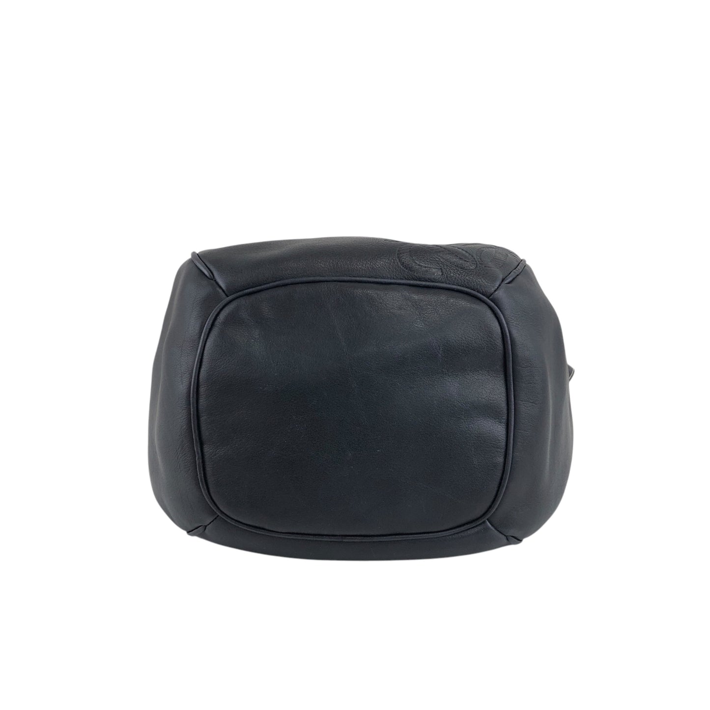 LOEWE Anagram Drawstring Shoulder bag Navy Vintage 3vjxri