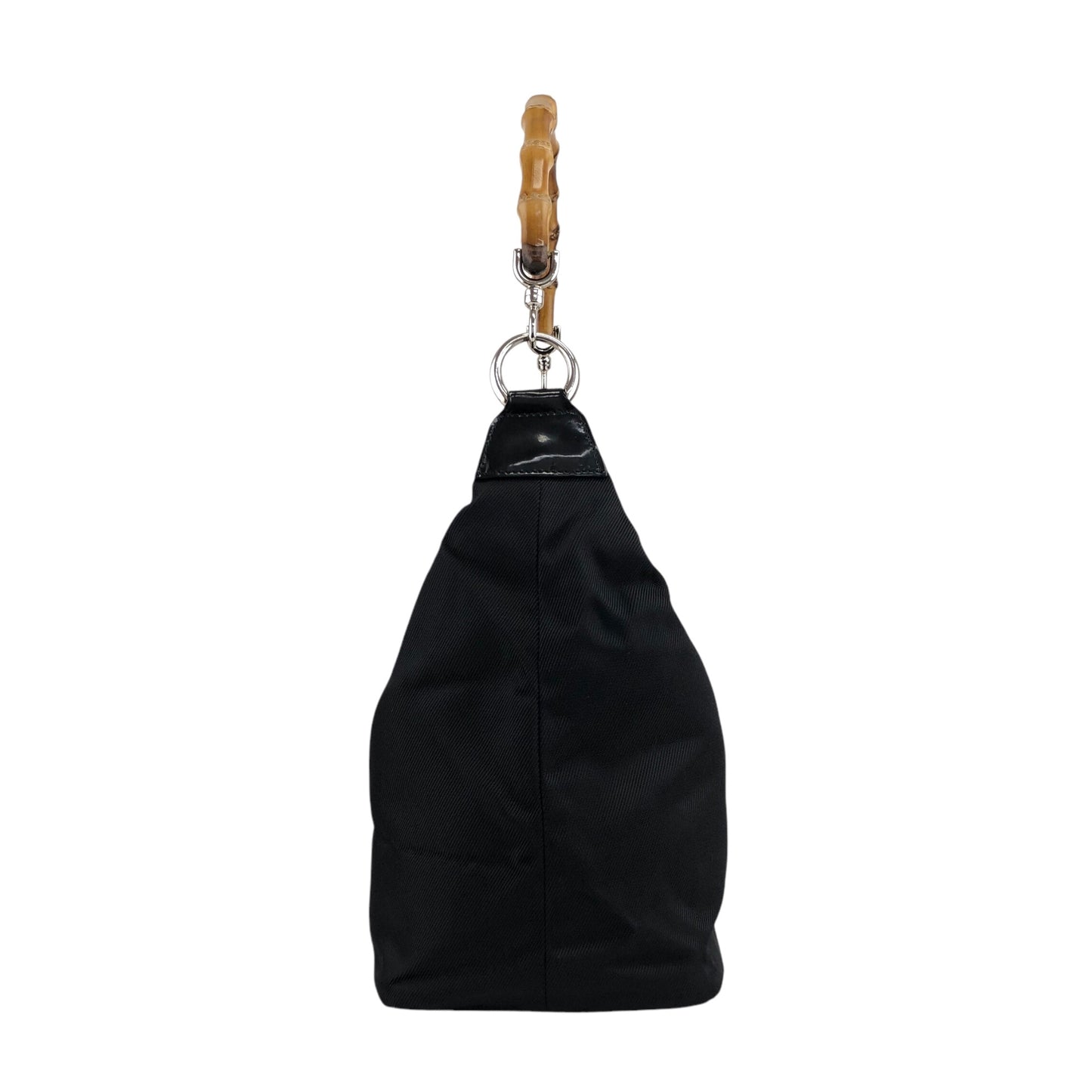 GUCCI Bamboo Shoulder bag Black Vintage vubsbu
