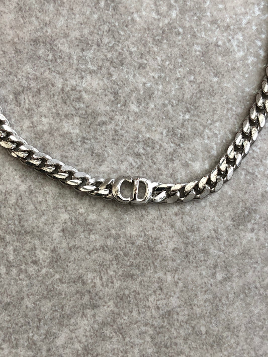 Christian Dior CD Logo Bracelet Silver Vintage c5gt8d