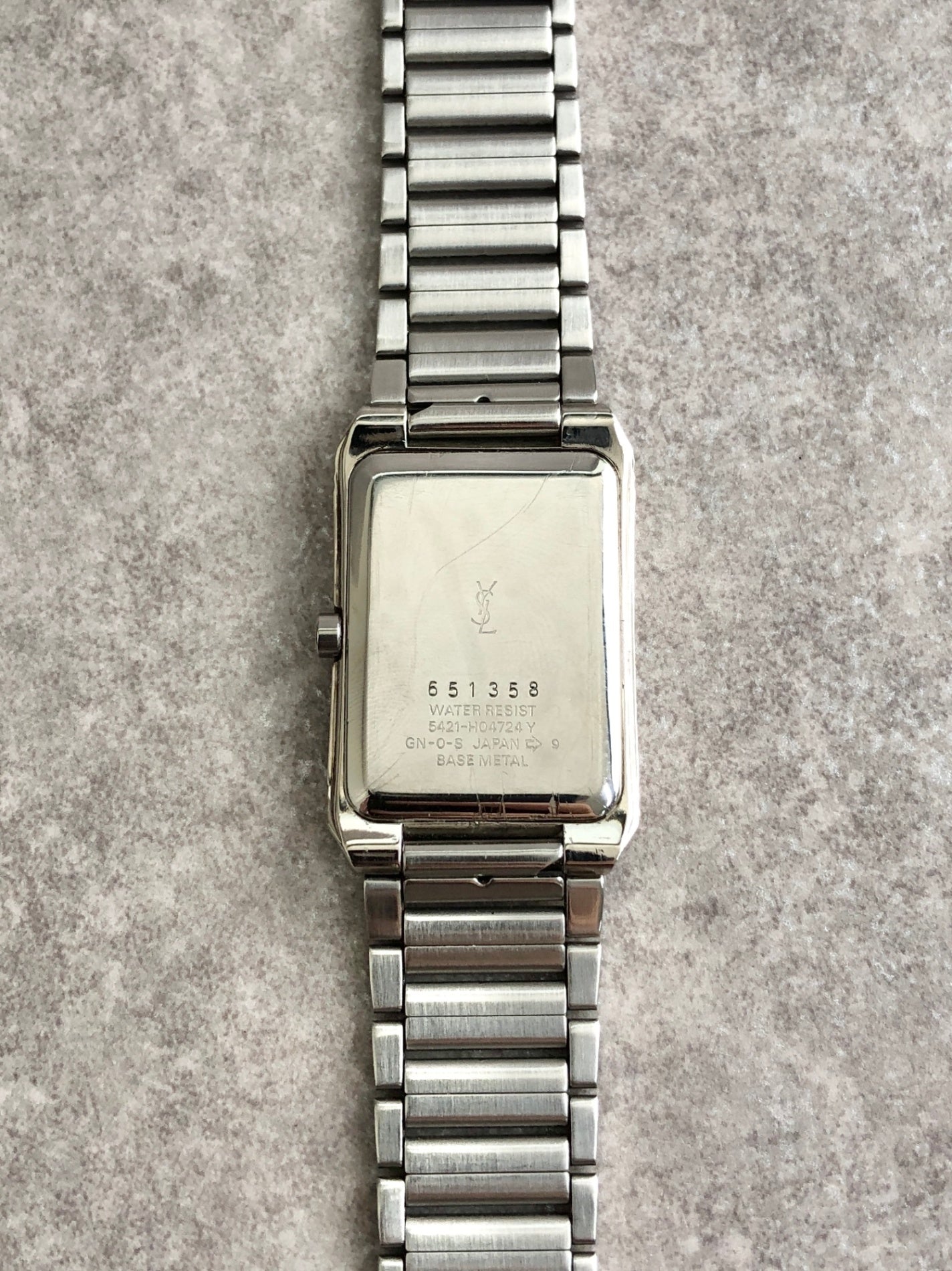 Yves Saint Laurent Watch Silver×Gold 5421-H04724Y Vintage srrc88