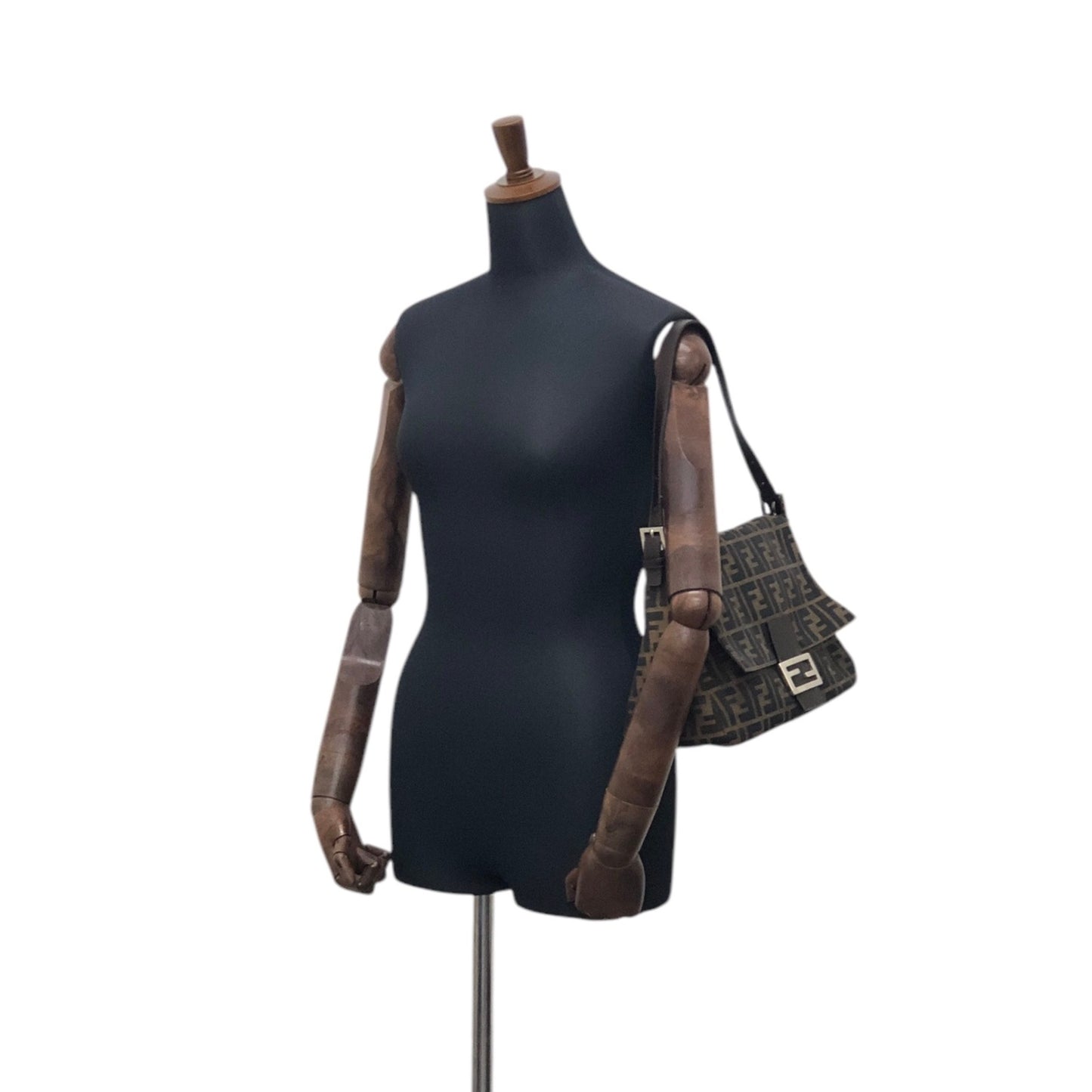 FENDI Zucca Shoulder bag Brown Vintage uipu4g