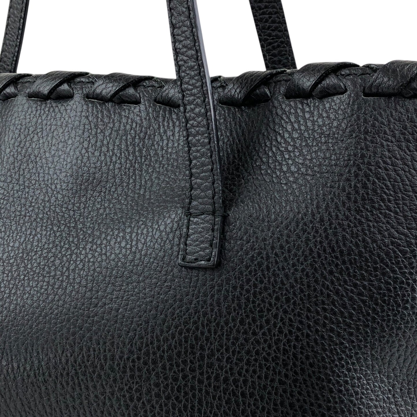 GUCCI Bamboo Totebag Black Vintage 5j436w