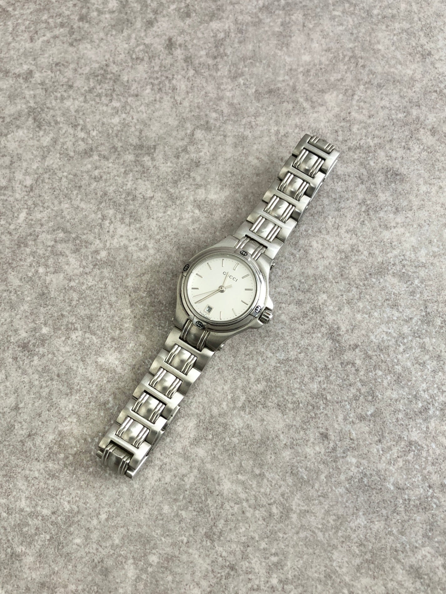 GUCCI Quartz Watch Silver Vintage 3025 g358dd