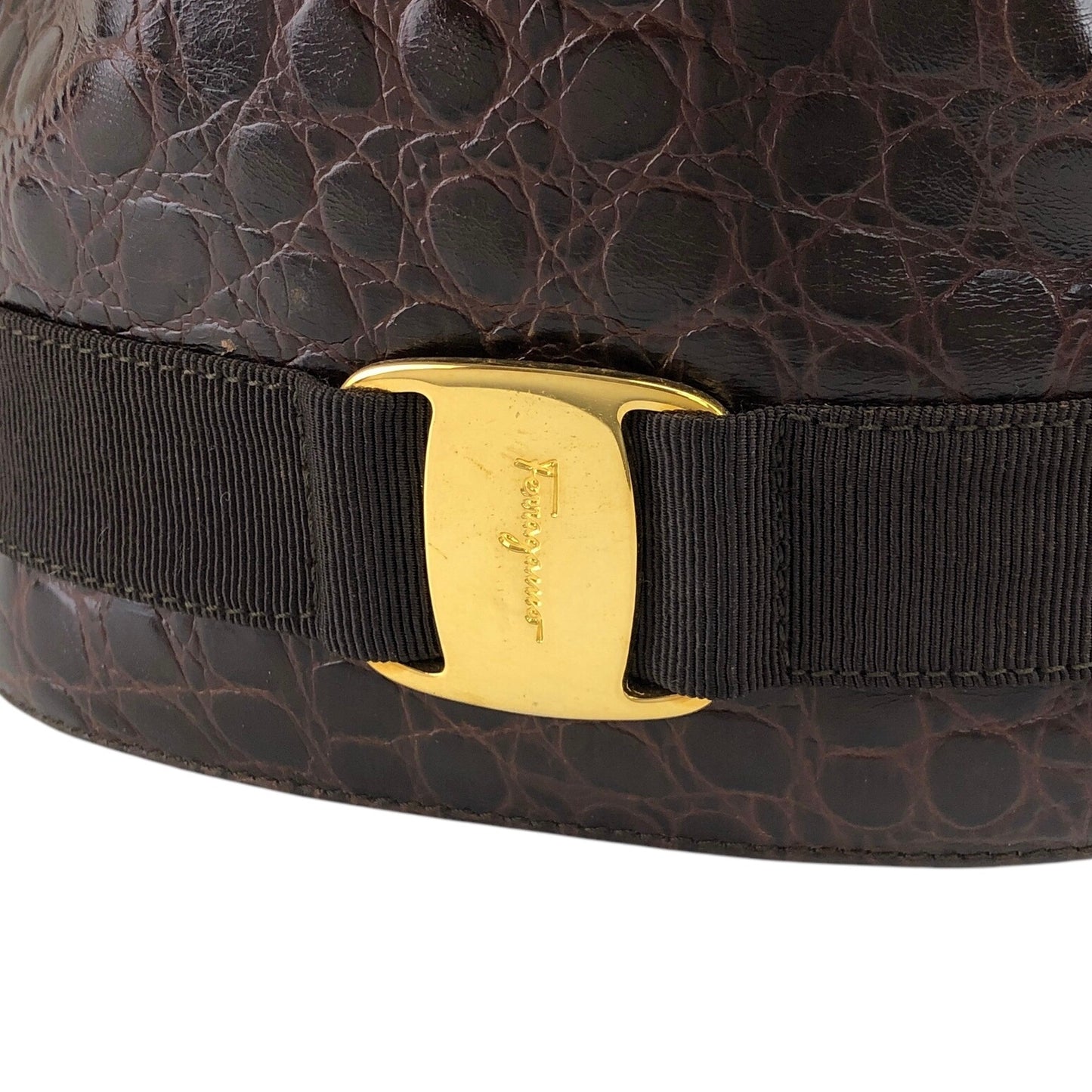 Salvatore Ferragamo Vala Backpack Brown Vintage 5t6wvc