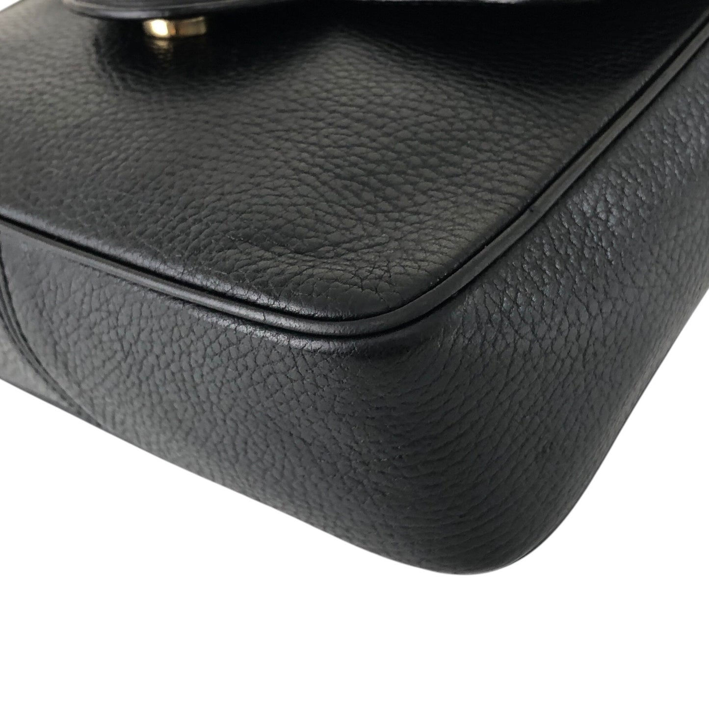 CELINE Circle Logo Shoulder bag Black Vintage bz4cv2