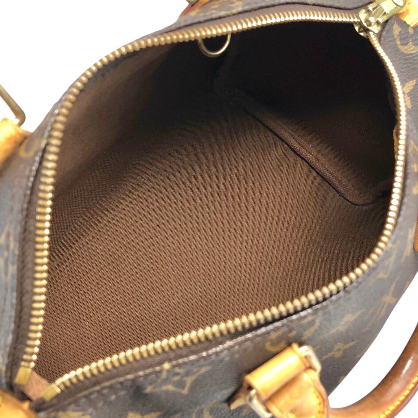 LOUIS VUITTON Monogram Small Boston bag Handbag Brown Vintage ffjgk5