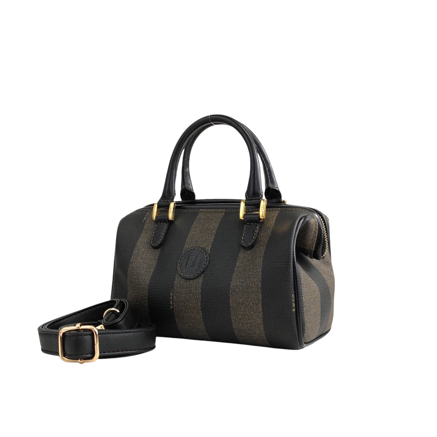 FENDI Pecan Two-way Small Handbag Shoulder bag Black Vintage aybaes