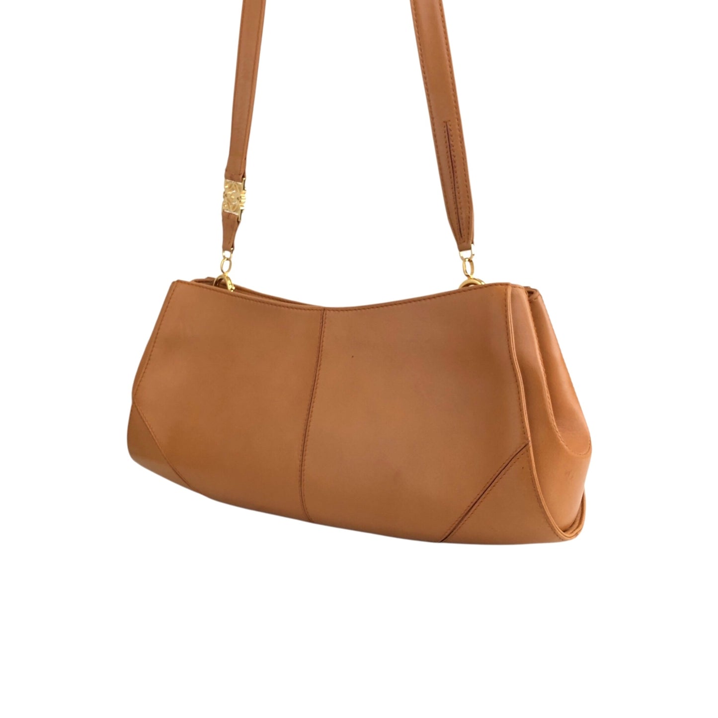 LOEWE Anagram Motif Shoulder bag Camel Vintage hkfnkp